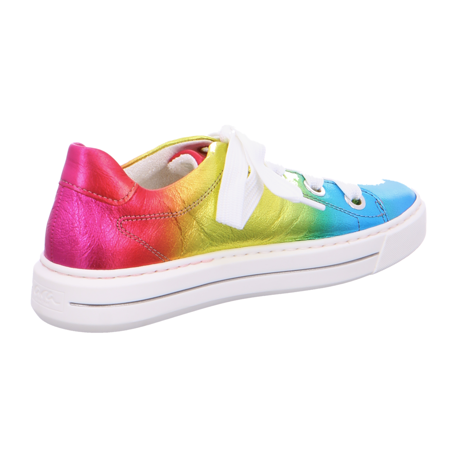 ARA COURTYARD Women's Sneakers in Smooth Leather with Lace-Up Closure and Round Toe, Multicolor