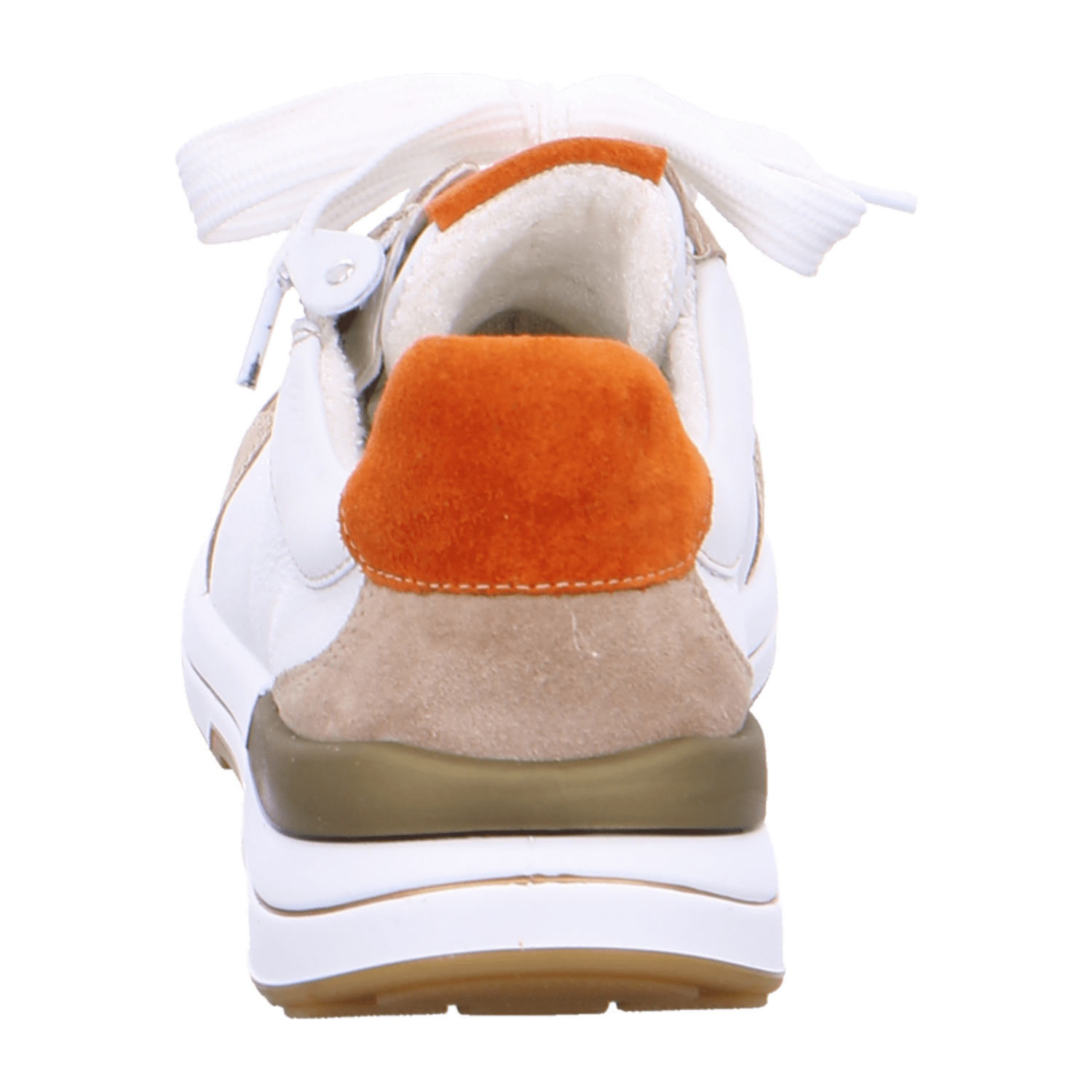 ARA 24510-09 Women's Sneakers in White Nubuck Leather with Lace-Up Closure and Round Toe