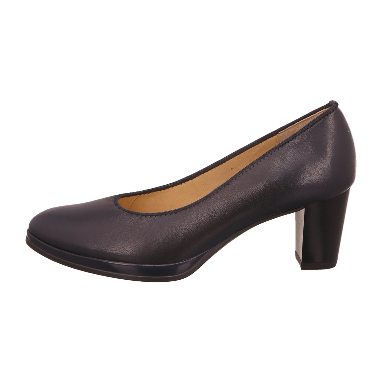 ARA ORLY Women's Pumps in Soft Blue Leather with Square Toe - Bartel-Shop