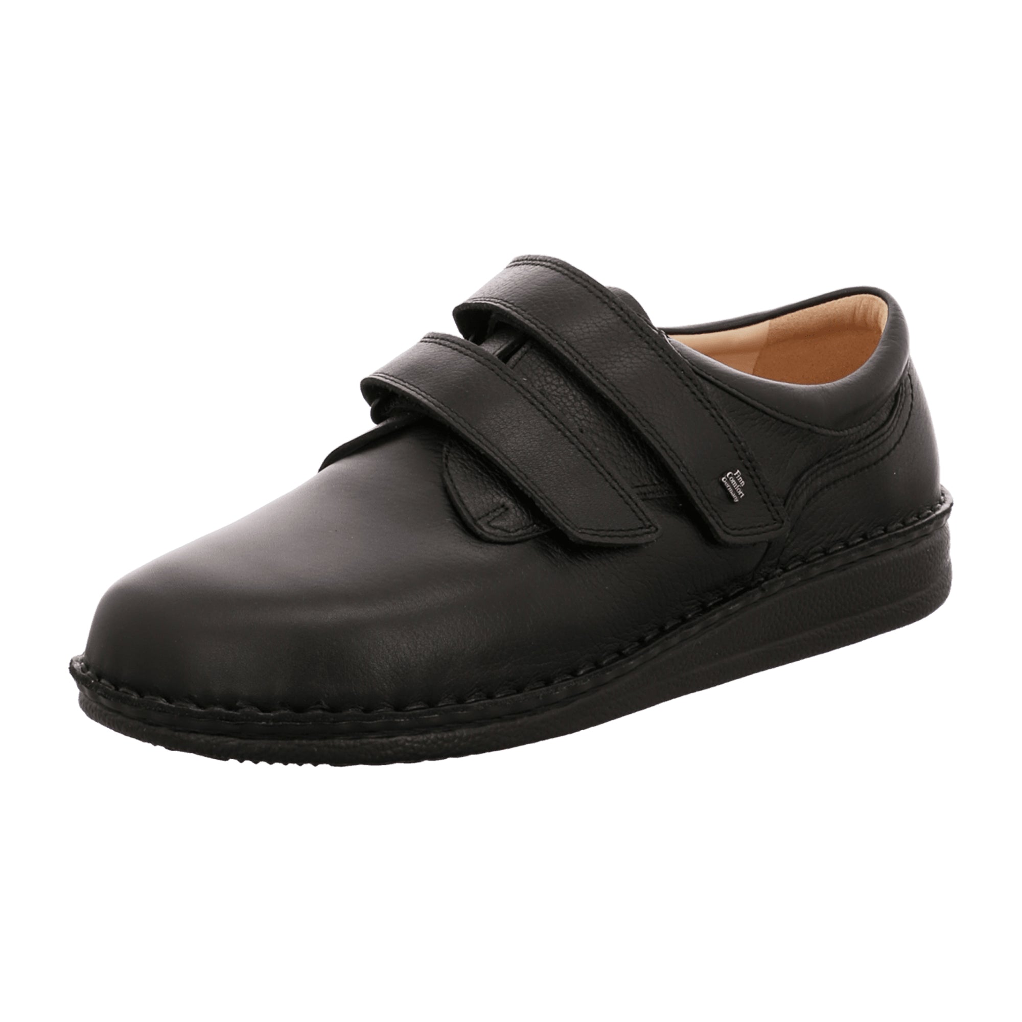 Finn Comfort Men's Comfortable Black Slip-On Shoes | Stylish & Durable Footwear for Young Adults