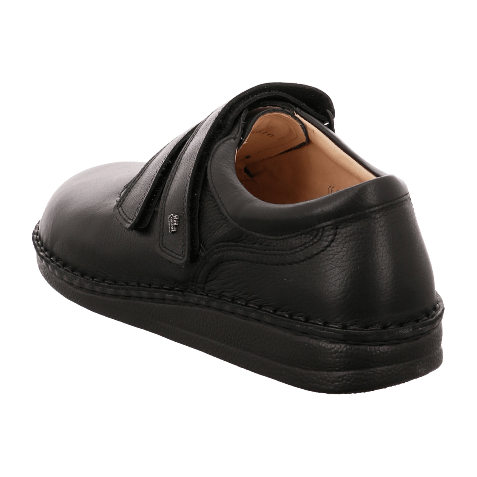 Finn Comfort Men's Comfortable Black Slip-On Shoes | Stylish & Durable Footwear for Young Adults