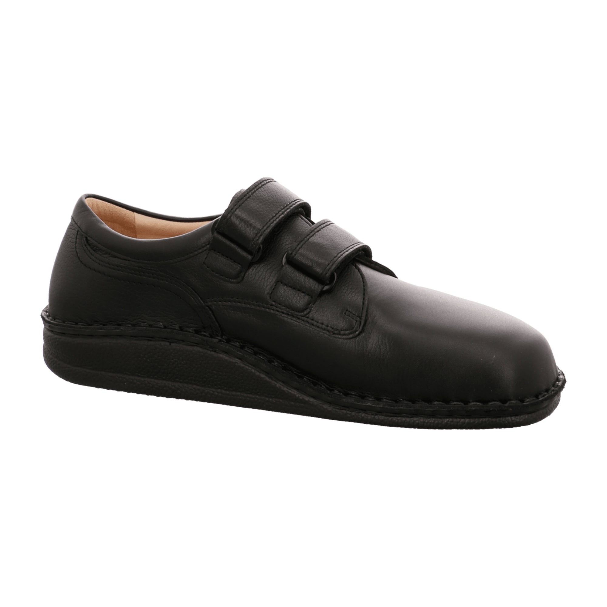 Finn Comfort Men's Comfortable Black Slip-On Shoes | Stylish & Durable Footwear for Young Adults