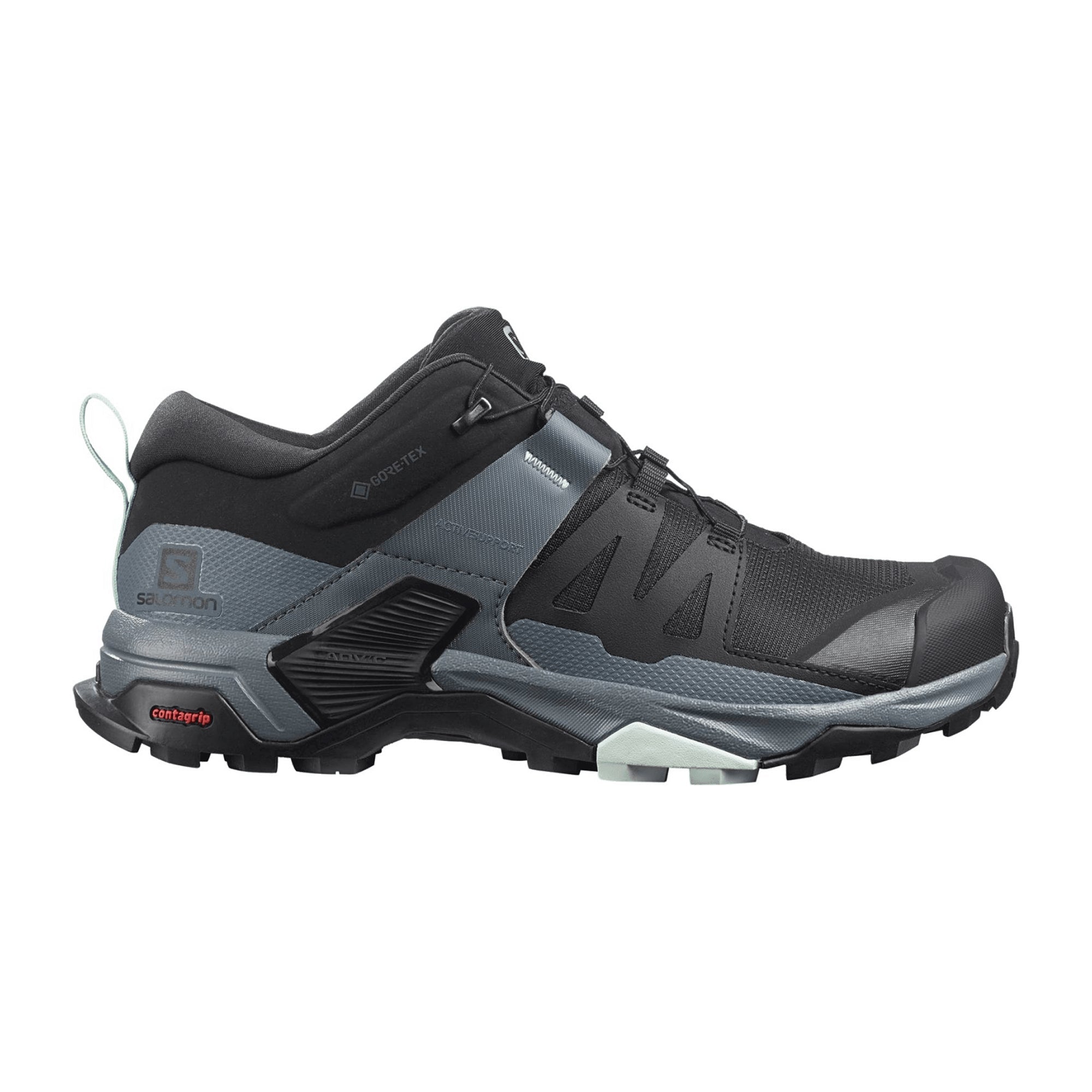 Salomon X ULTRA 4 GTX for women, black, shoes