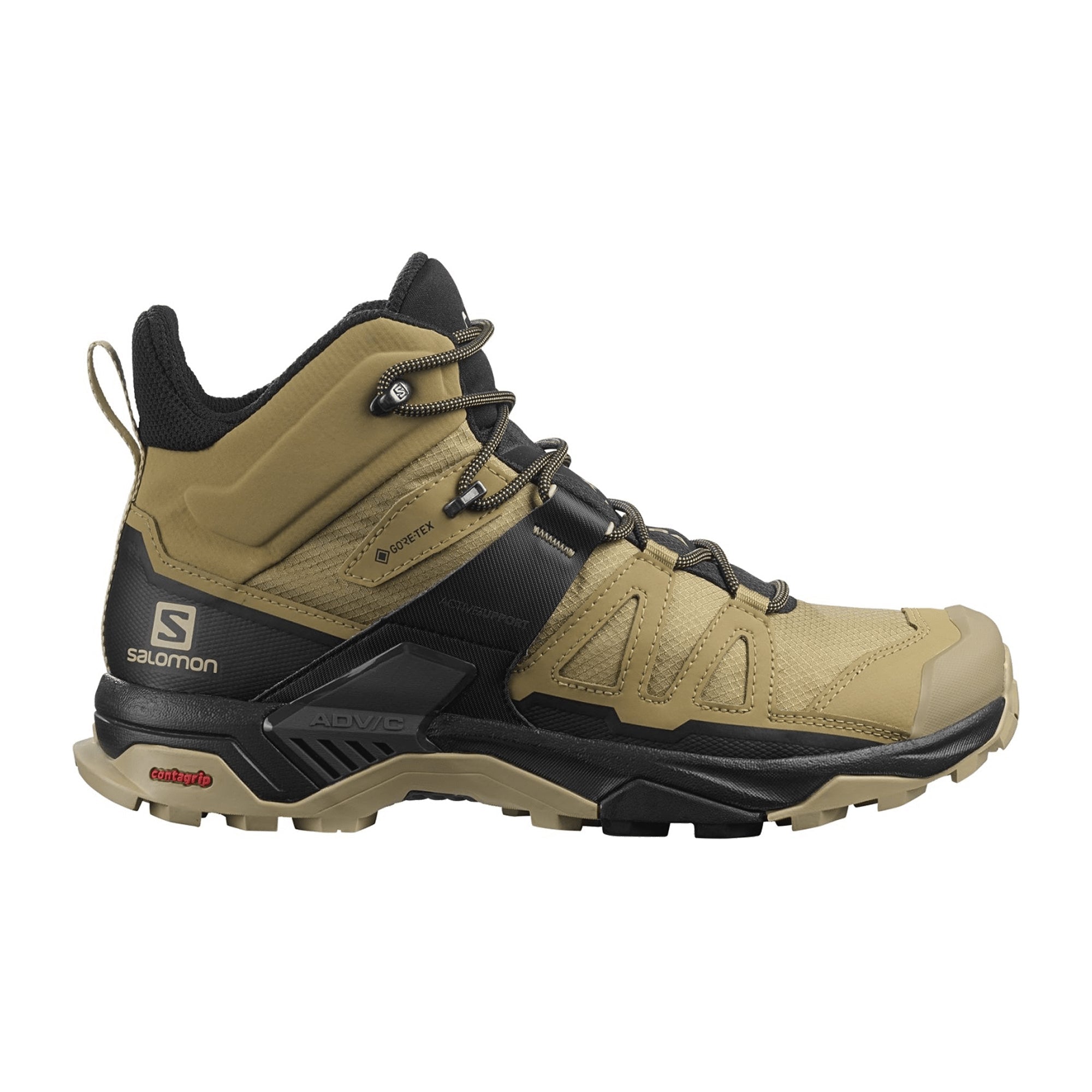 Salomon shoes X ULTRA 4 MID GTX Kelp/ for men, brown
