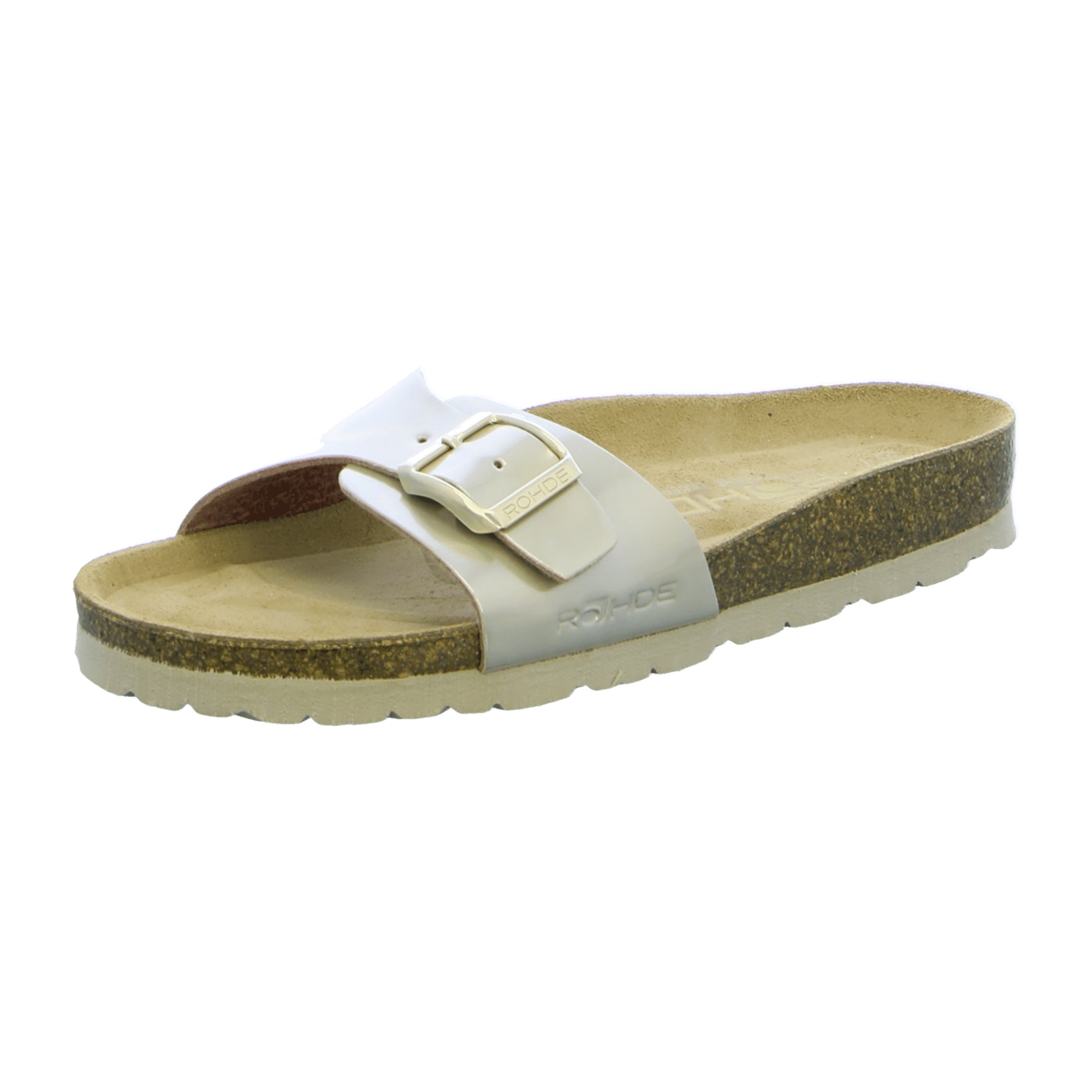 Rohde Gold Classic Women's Slip-On Sandals Synthetic Upper Leather Lining