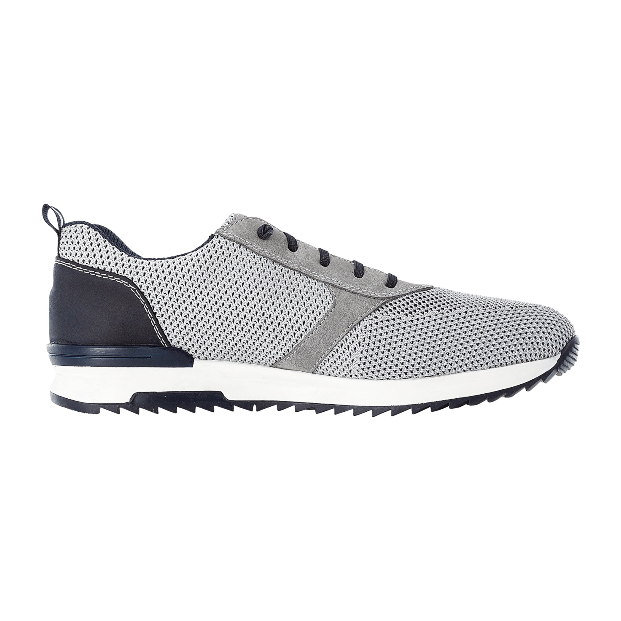 Rieker Men's Gray Casual Shoes 1610143 Comfortable Textile Upper Rubber Sole