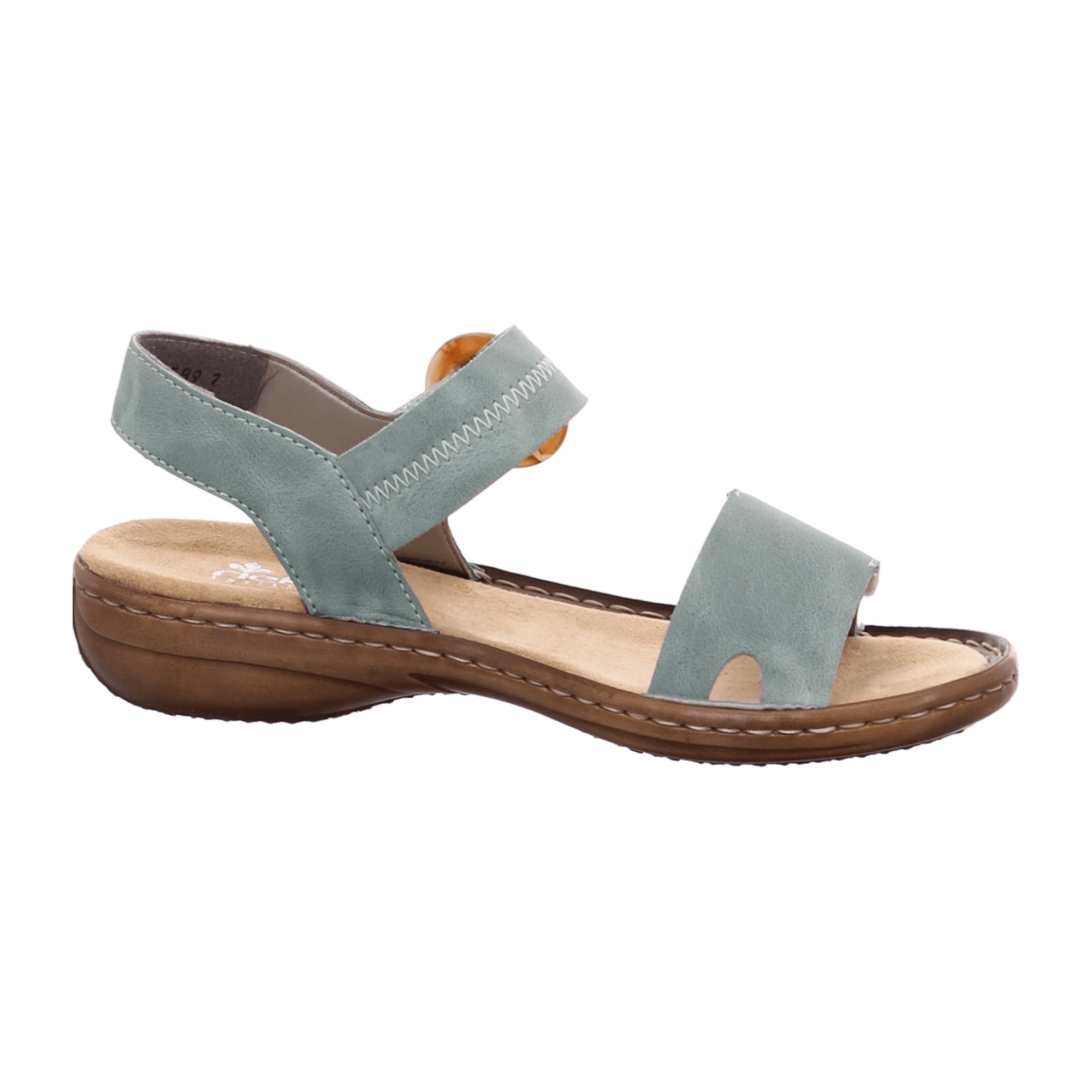 Rieker Women's Green Sandals 608Z3 Comfortable Mint Strappy Synthetic Leather
