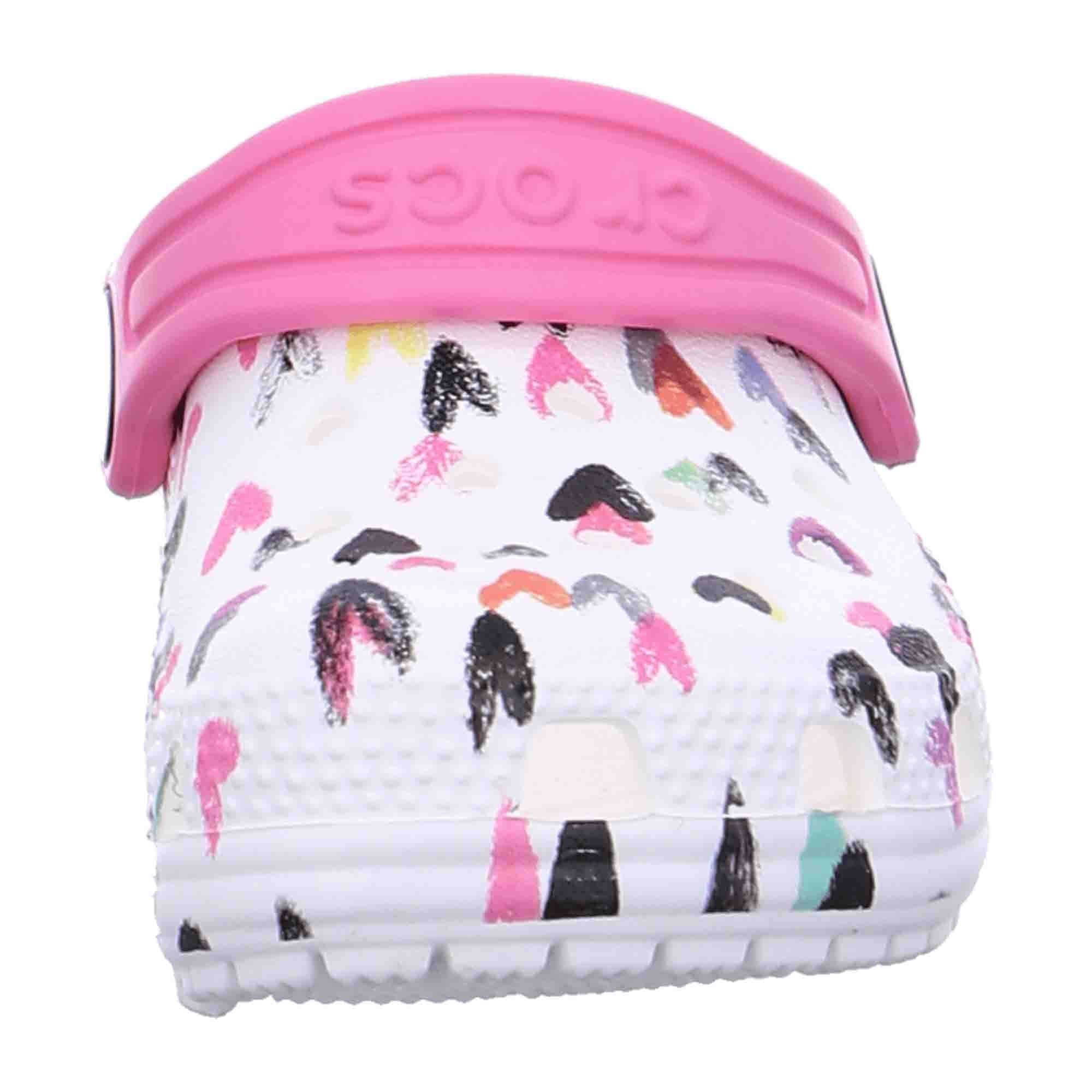 Crocs Kids Classic Clogs, Roomy Fit, Stylish White