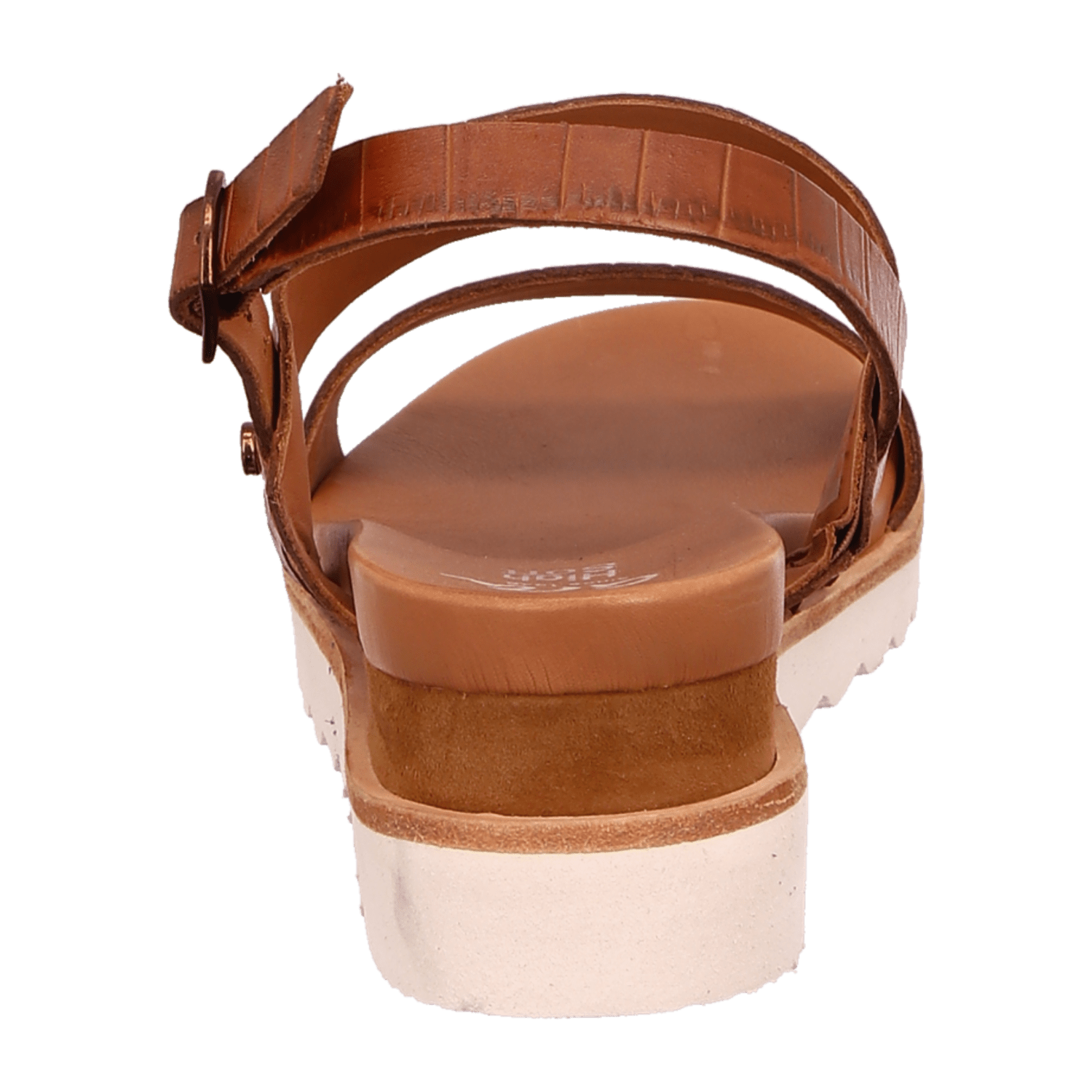 ARA VALENCIA VA Women's Slipper in Brown Smooth Leather with Ankle Strap and Open Toe