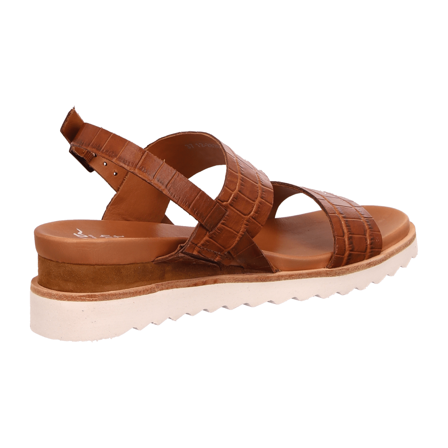 ARA VALENCIA VA Women's Slipper in Brown Smooth Leather with Ankle Strap and Open Toe