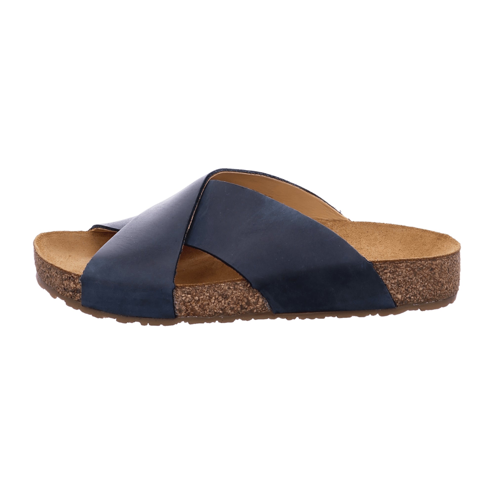 Haflinger Bio Mio Women's Sandals – Sustainable & Stylish Blue Leather