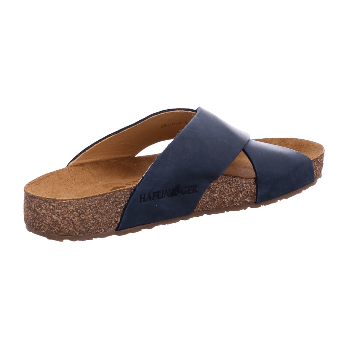 Haflinger Bio Mio Women's Leather Sandals Blue - Cork Footbed
