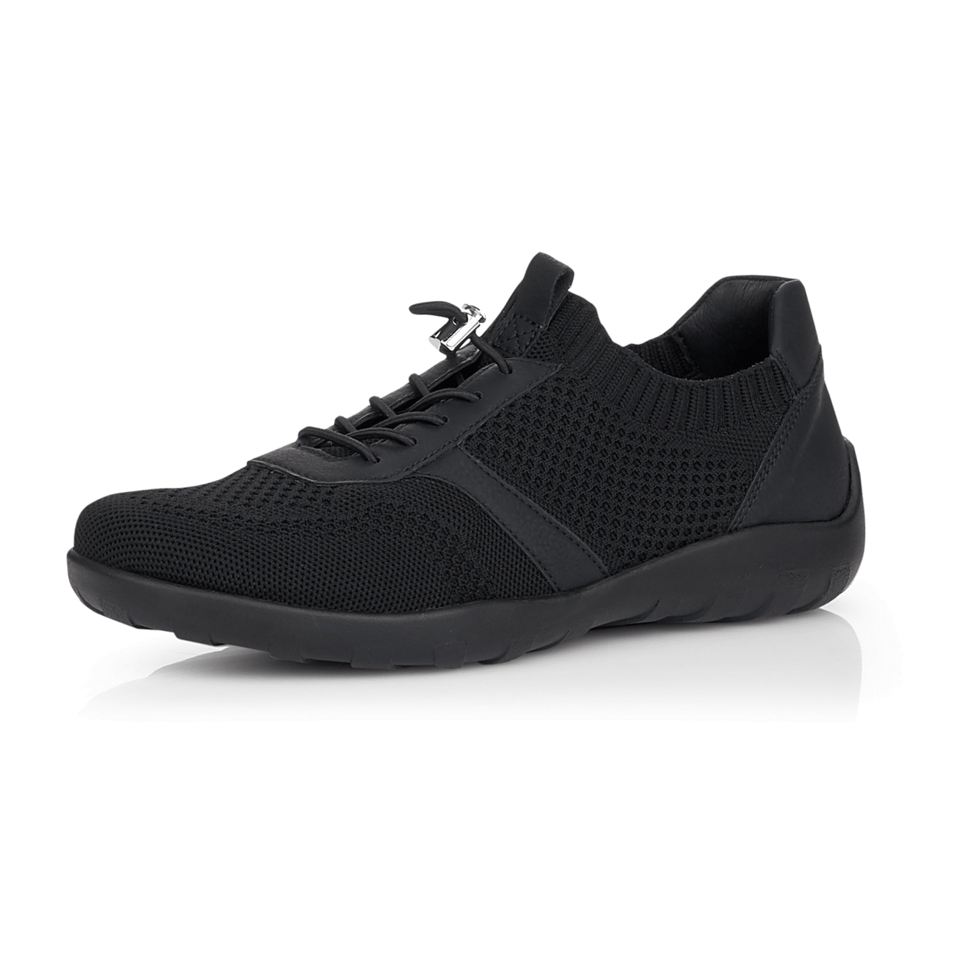 Remonte Black Athletic Lace-Up Shoes for Women