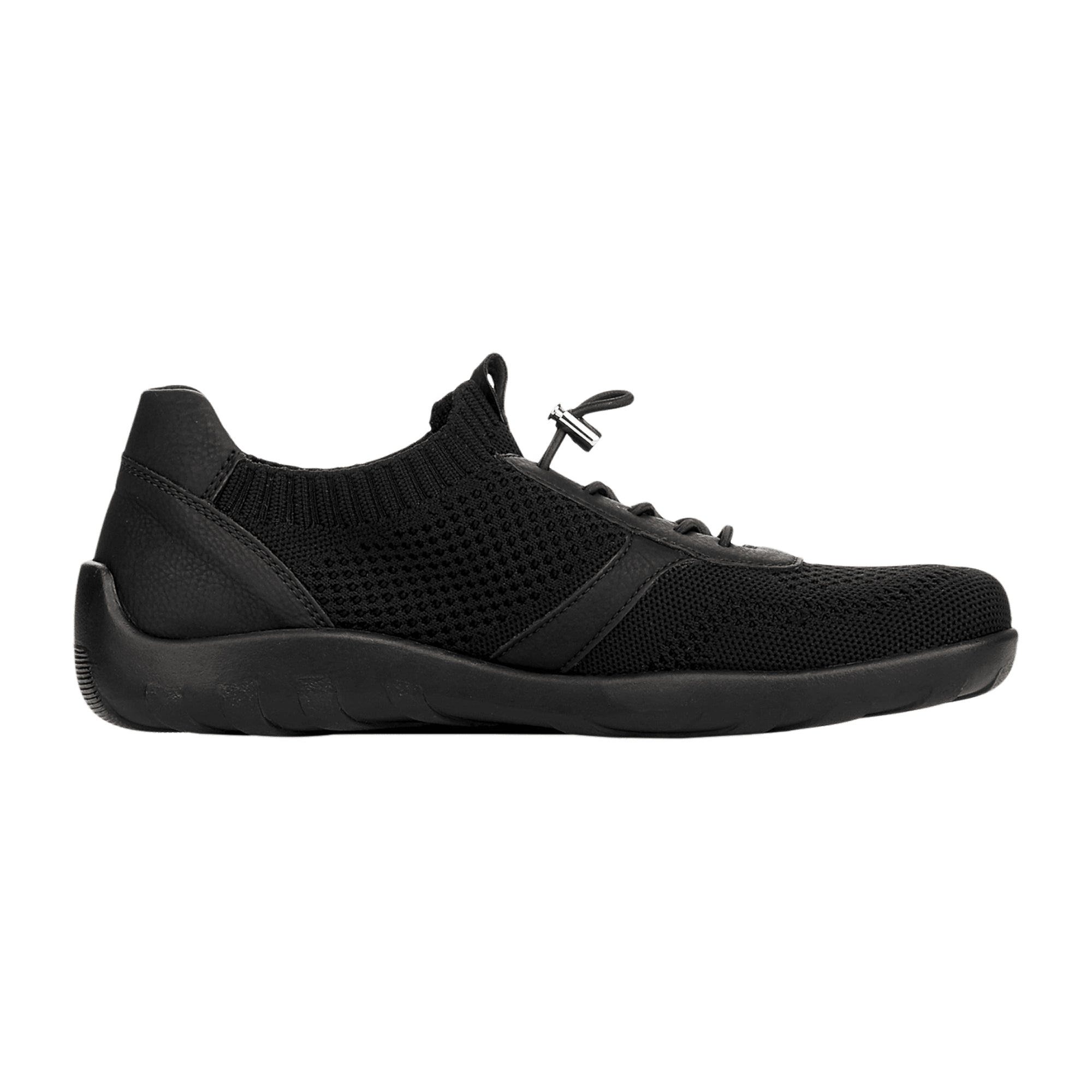 Remonte Black Athletic Lace-Up Shoes for Women