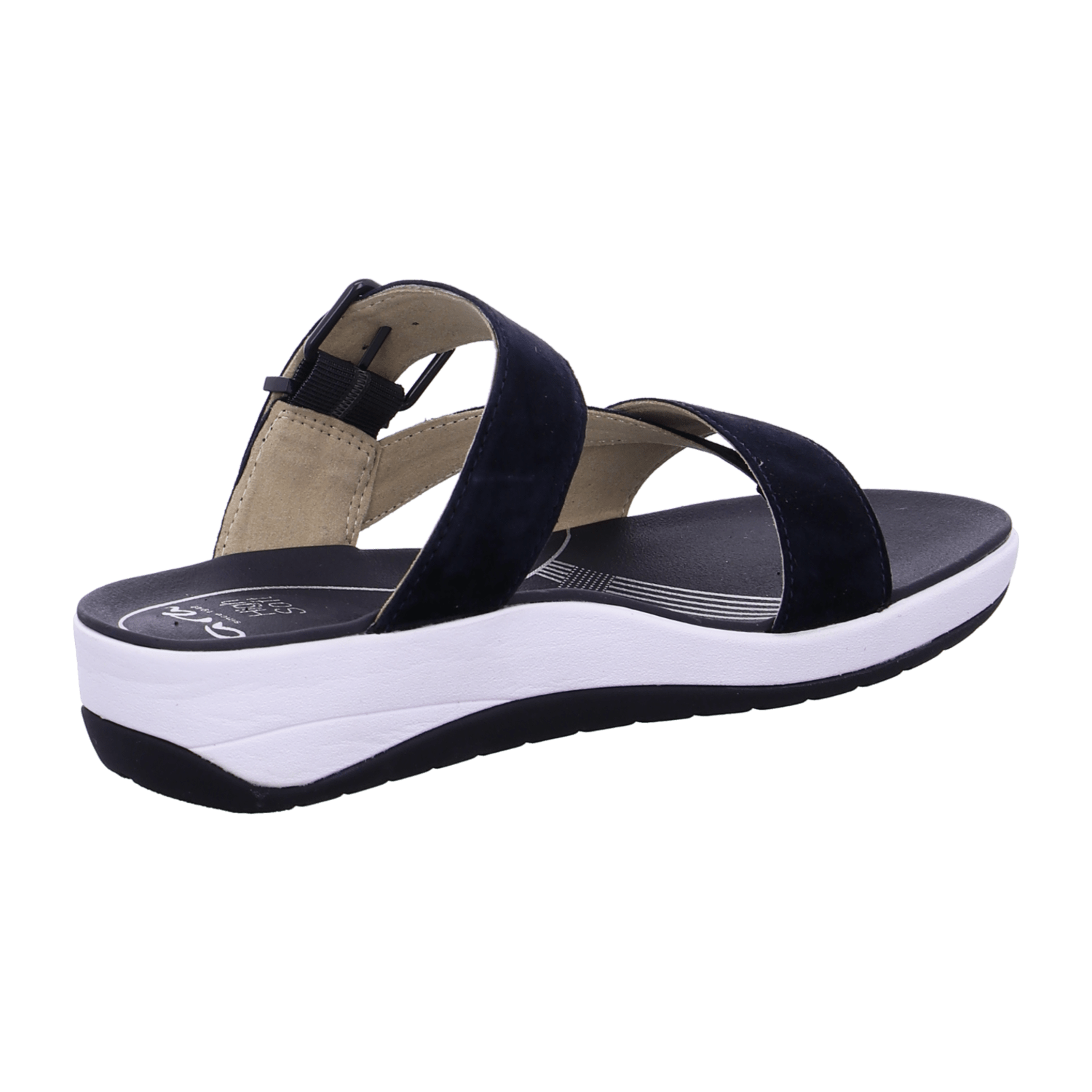 ARA NAPOLI Women's Blue Suede Slip-On Loafers with Pull-On Closure and Textile Lining - Bartel-Shop