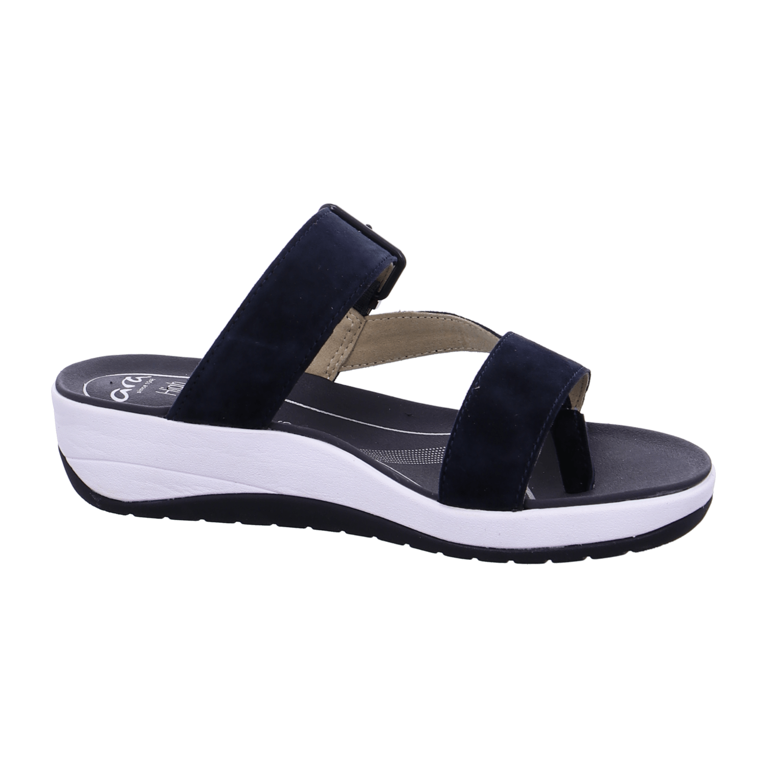 ARA NAPOLI Women's Blue Suede Slip-On Loafers with Pull-On Closure and Textile Lining - Bartel-Shop
