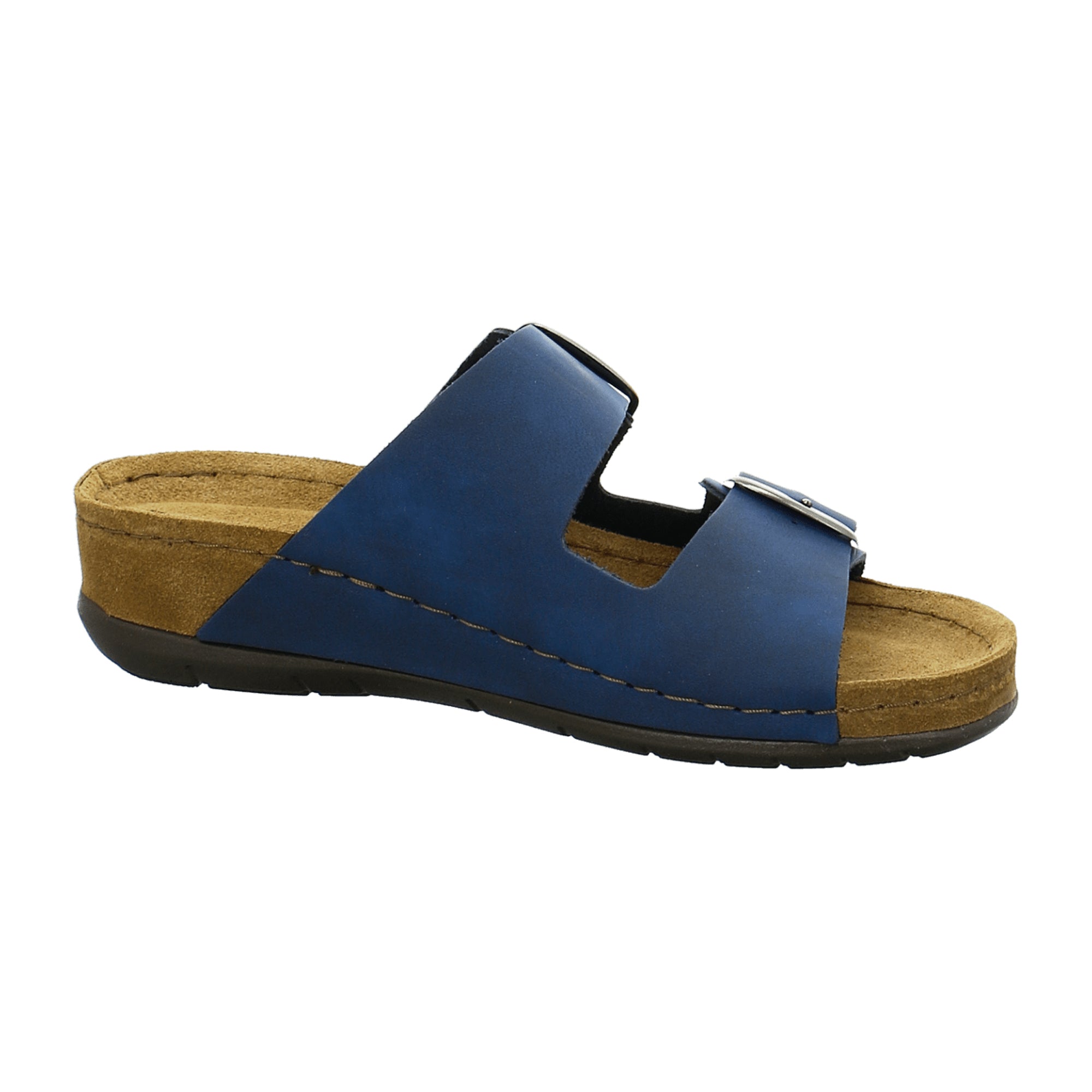 Rohde Women's Blue Shoes with Wedge Heel and Velcro Fastening