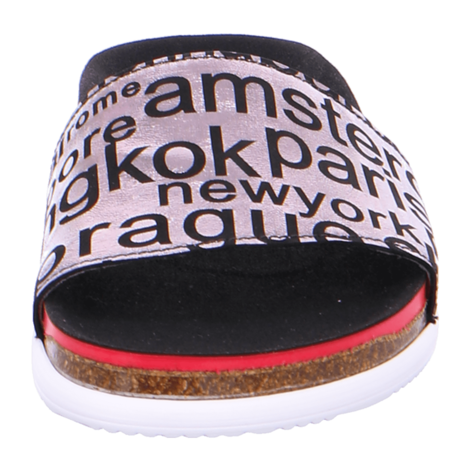 ARA SYLT Women's Slip-On Moccasins Smooth Leather Black Open Toe Unlined