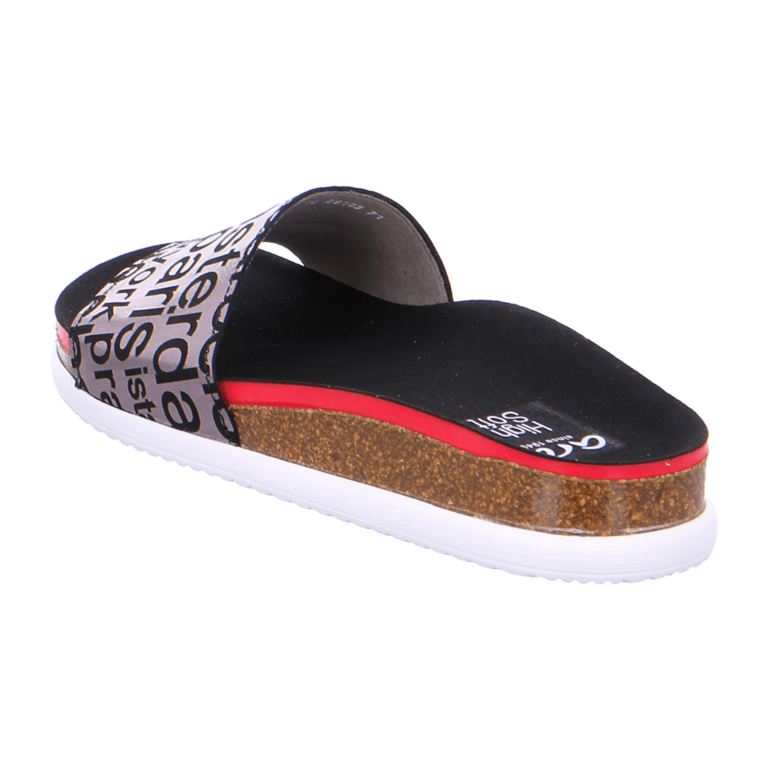 ARA SYLT Women's Slip-On Moccasins Smooth Leather Black Open Toe Unlined