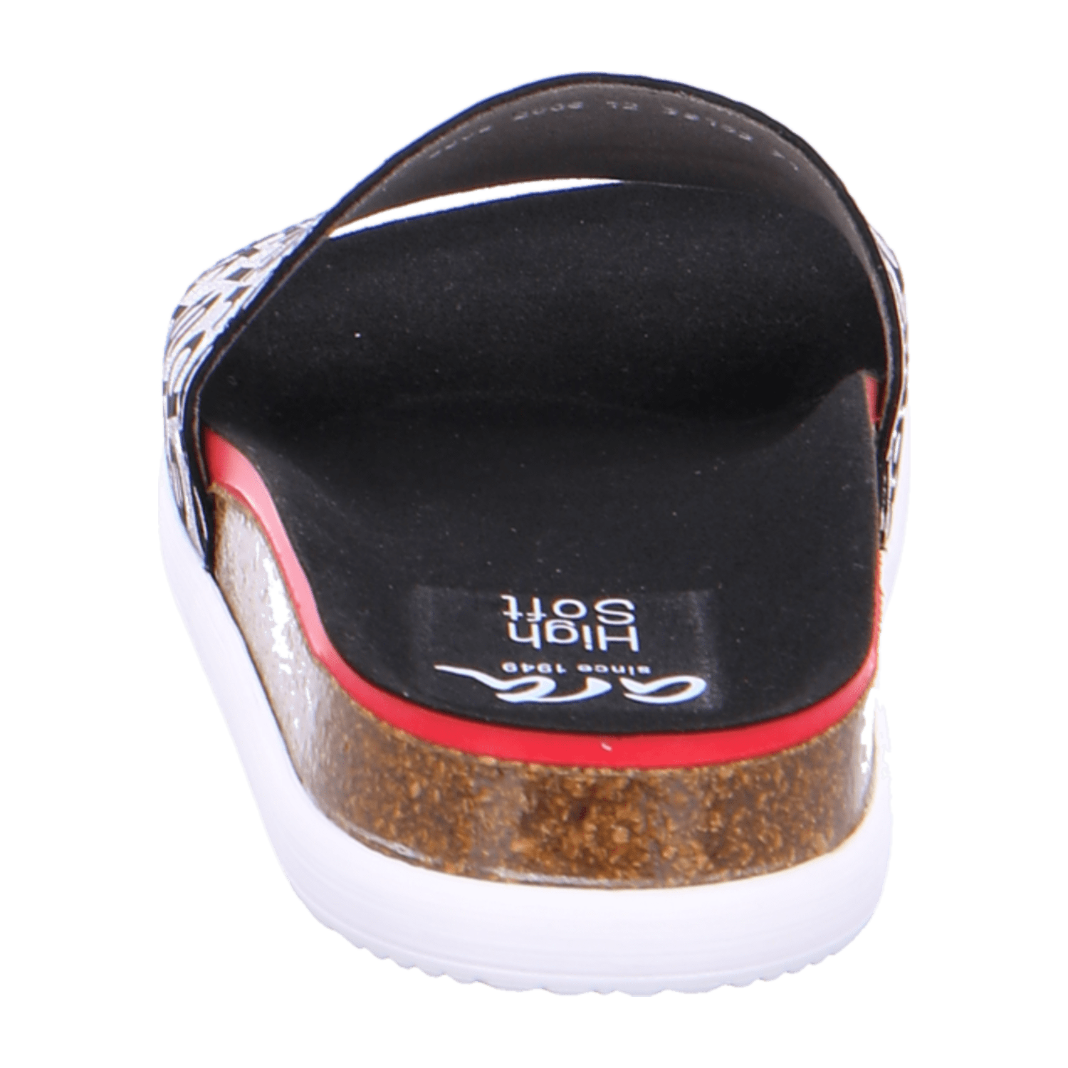 ARA SYLT Women's Slip-On Moccasins Smooth Leather Black Open Toe Unlined
