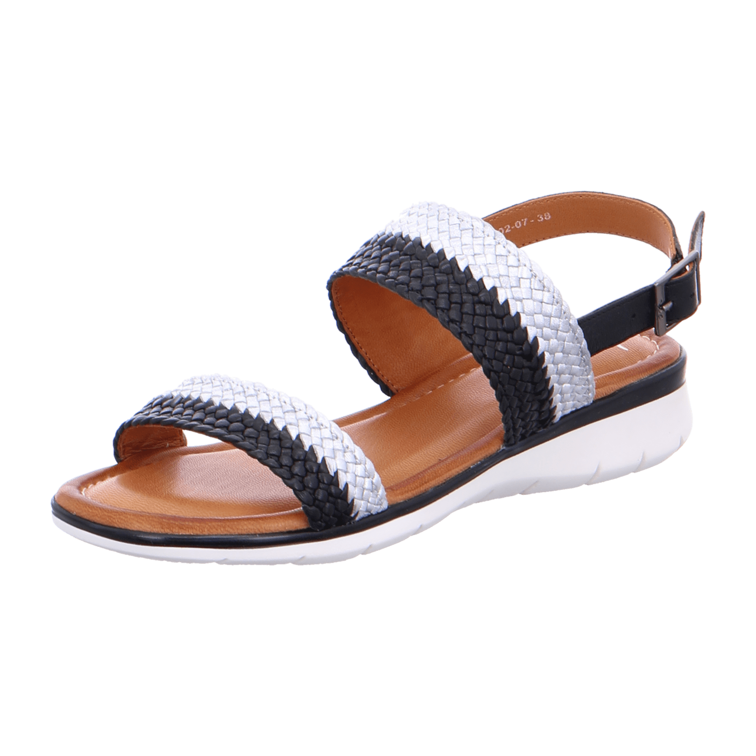 ARA KRETA Women's Sandals Open Toe Ankle Strap Buckle Smooth Leather Black - Bartel-Shop