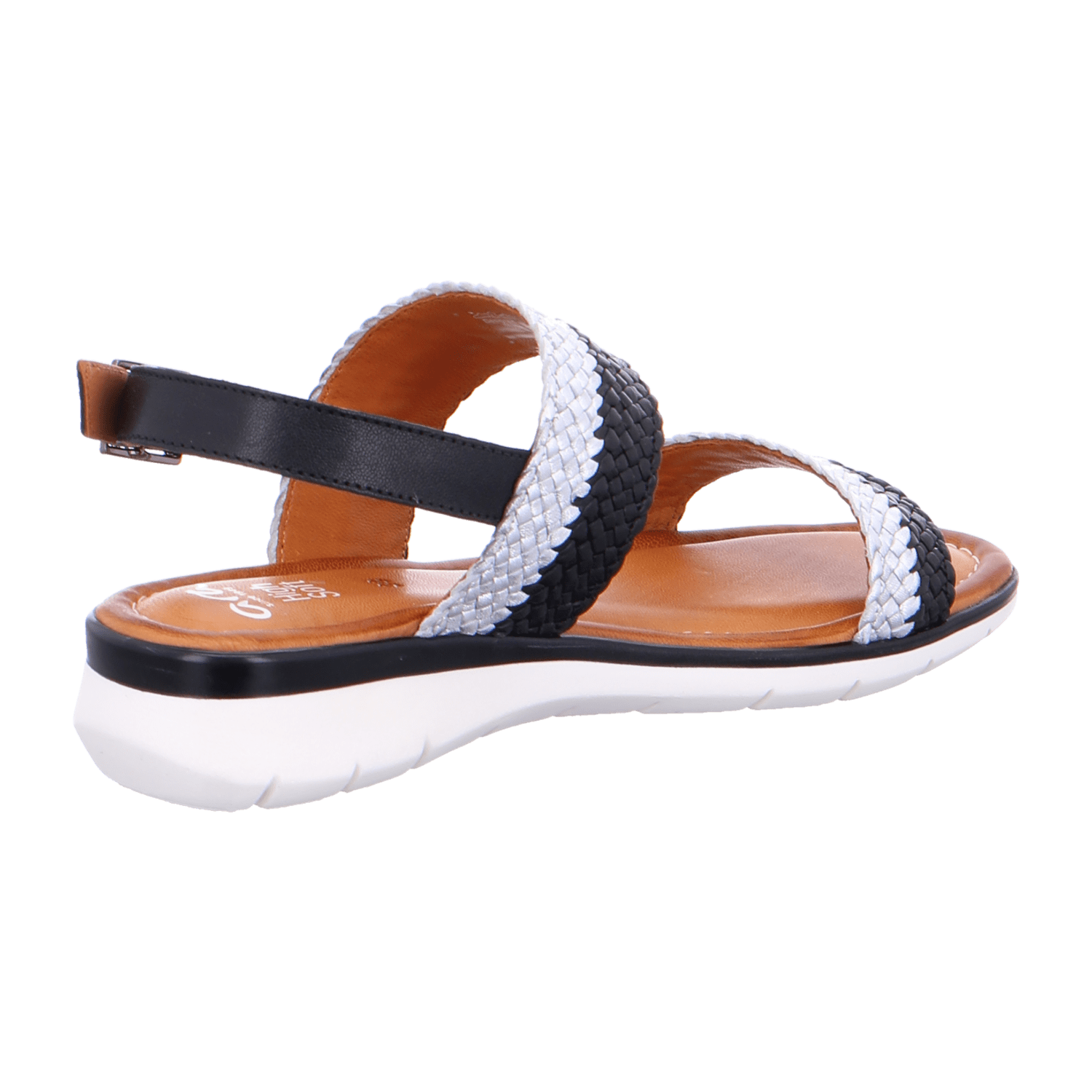 ARA KRETA Women's Sandals Open Toe Ankle Strap Buckle Smooth Leather Black - Bartel-Shop