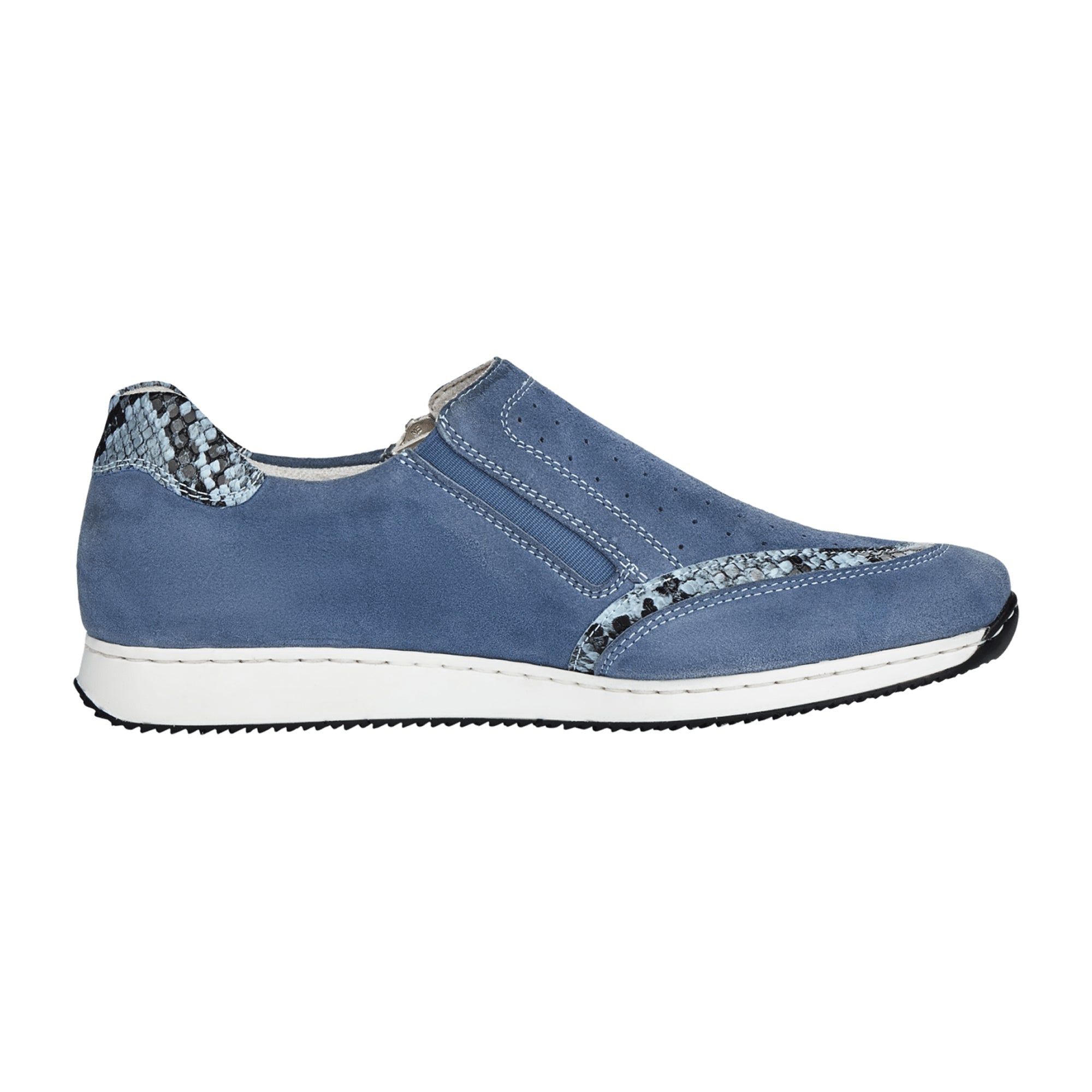 Rieker Comfortable Blue Slip-On Shoes for Women