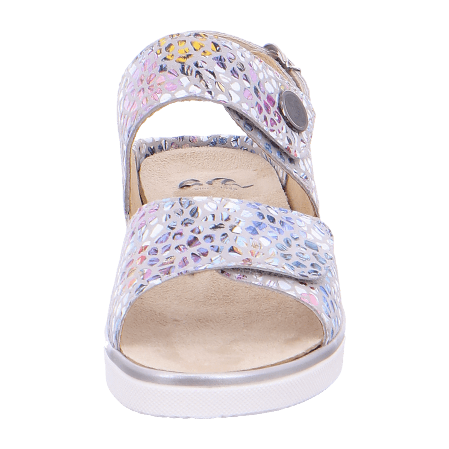 ARA COURTYARD C Women's Faux Leather Hook-and-Loop Strap Sneakers in Multicolor
