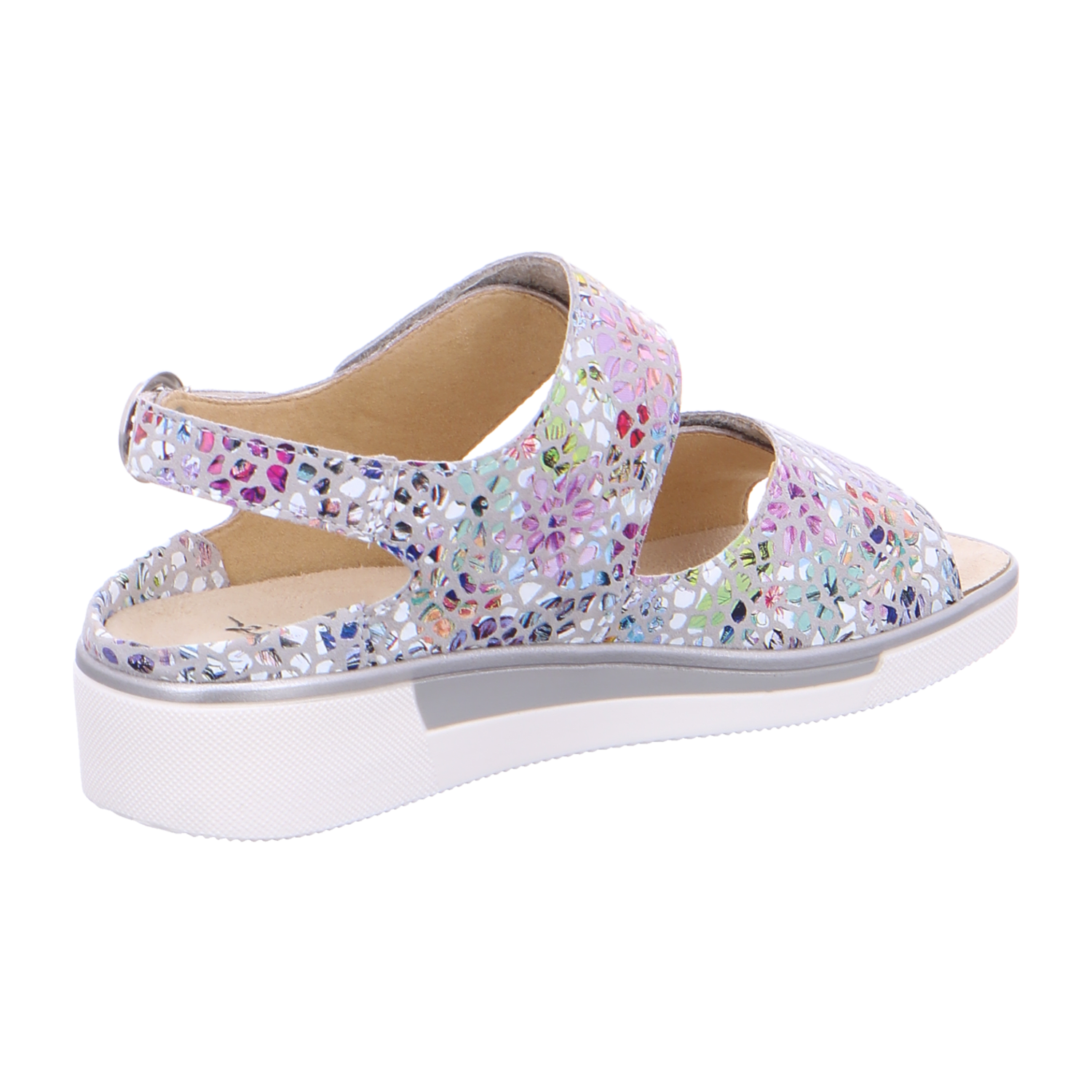 ARA COURTYARD C Women's Faux Leather Hook-and-Loop Strap Sneakers in Multicolor