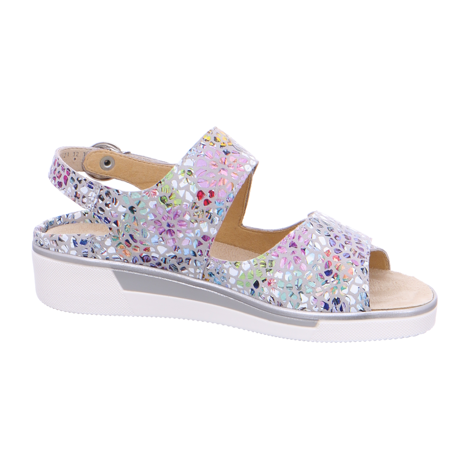 ARA COURTYARD C Women's Faux Leather Hook-and-Loop Strap Sneakers in Multicolor