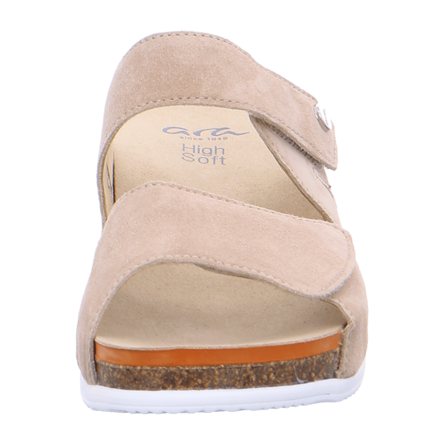 ARA NORDERNEY Women's Suede Slip-On Loafers with Hook-and-Loop Fastening in Beige