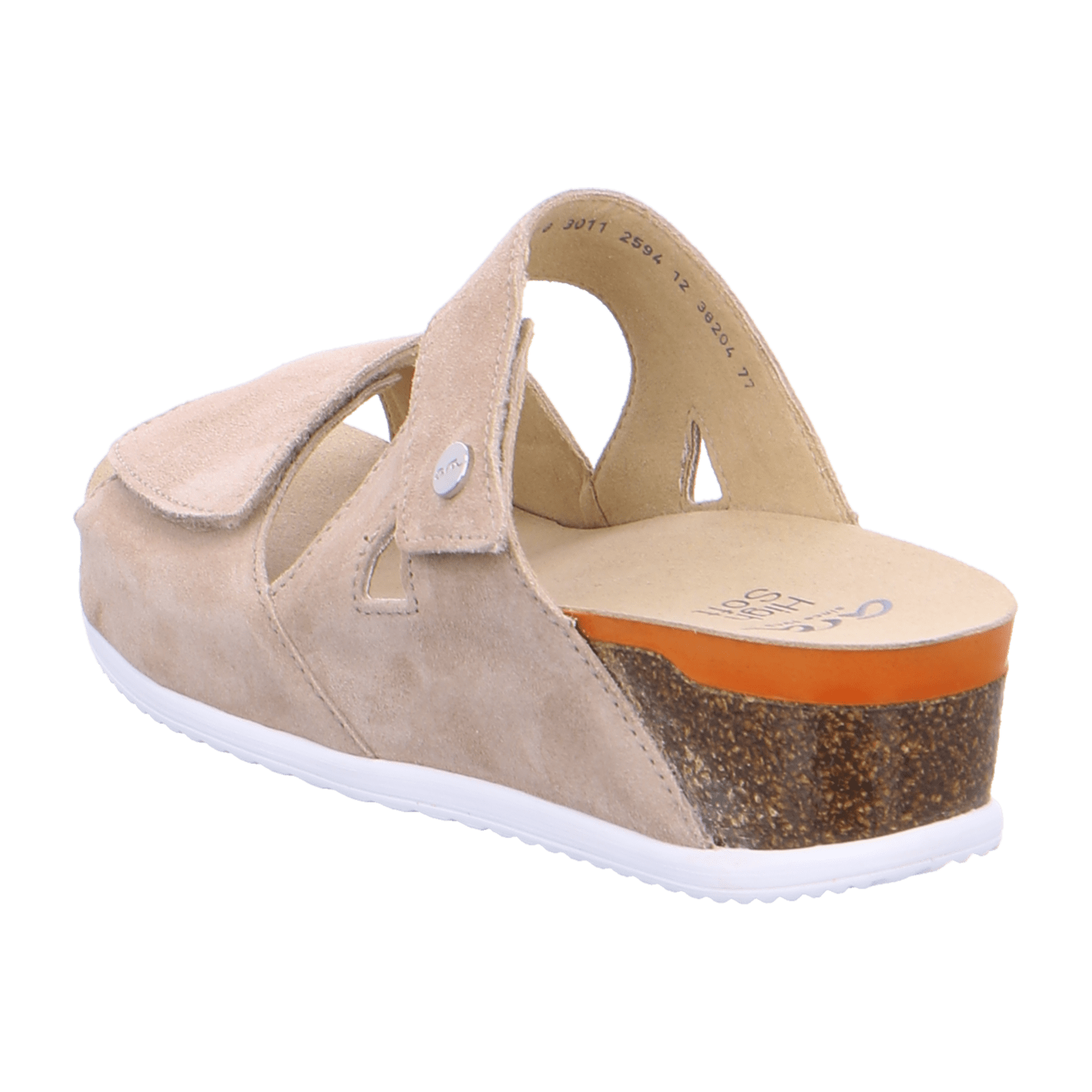 ARA NORDERNEY Women's Suede Slip-On Loafers with Hook-and-Loop Fastening in Beige