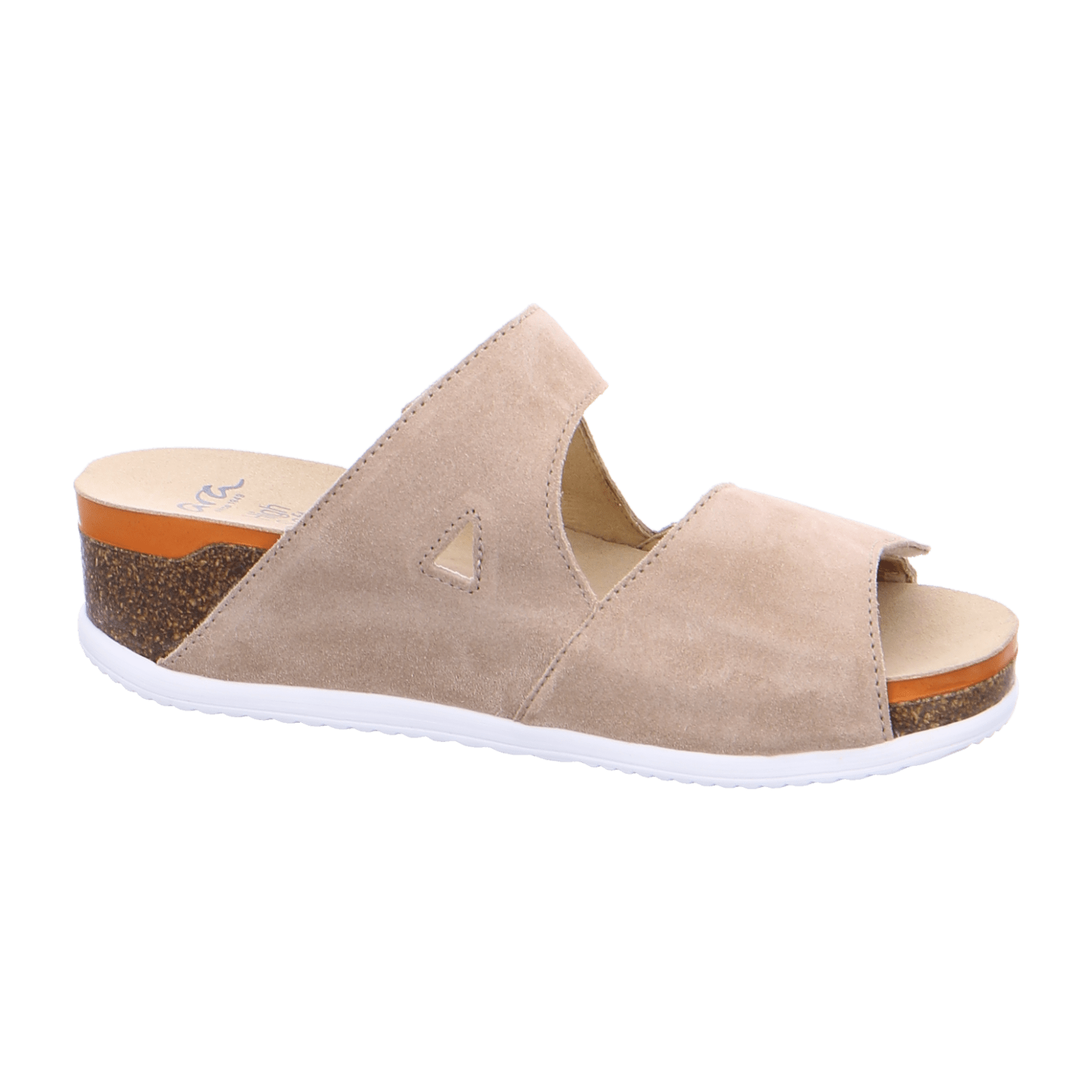 ARA NORDERNEY Women's Suede Slip-On Loafers with Hook-and-Loop Fastening in Beige