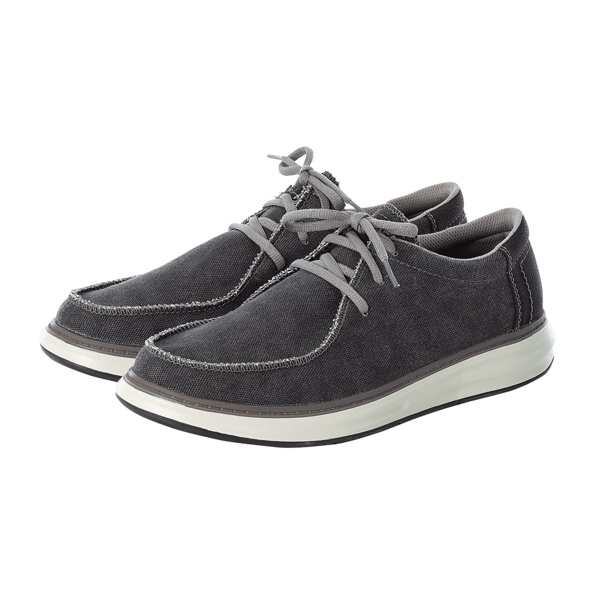 Rieker Men's Gray Lace-Up Shoes with Soft Textile Lining and Memory Foam Insole