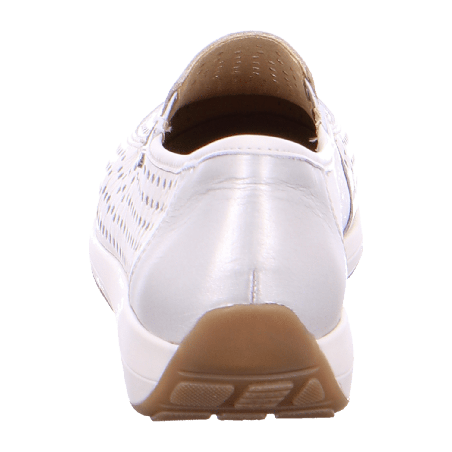 ARA MERANO MERA Women's Leather Slip-On Loafers with Textile Lining, Round Toe, White - Bartel-Shop
