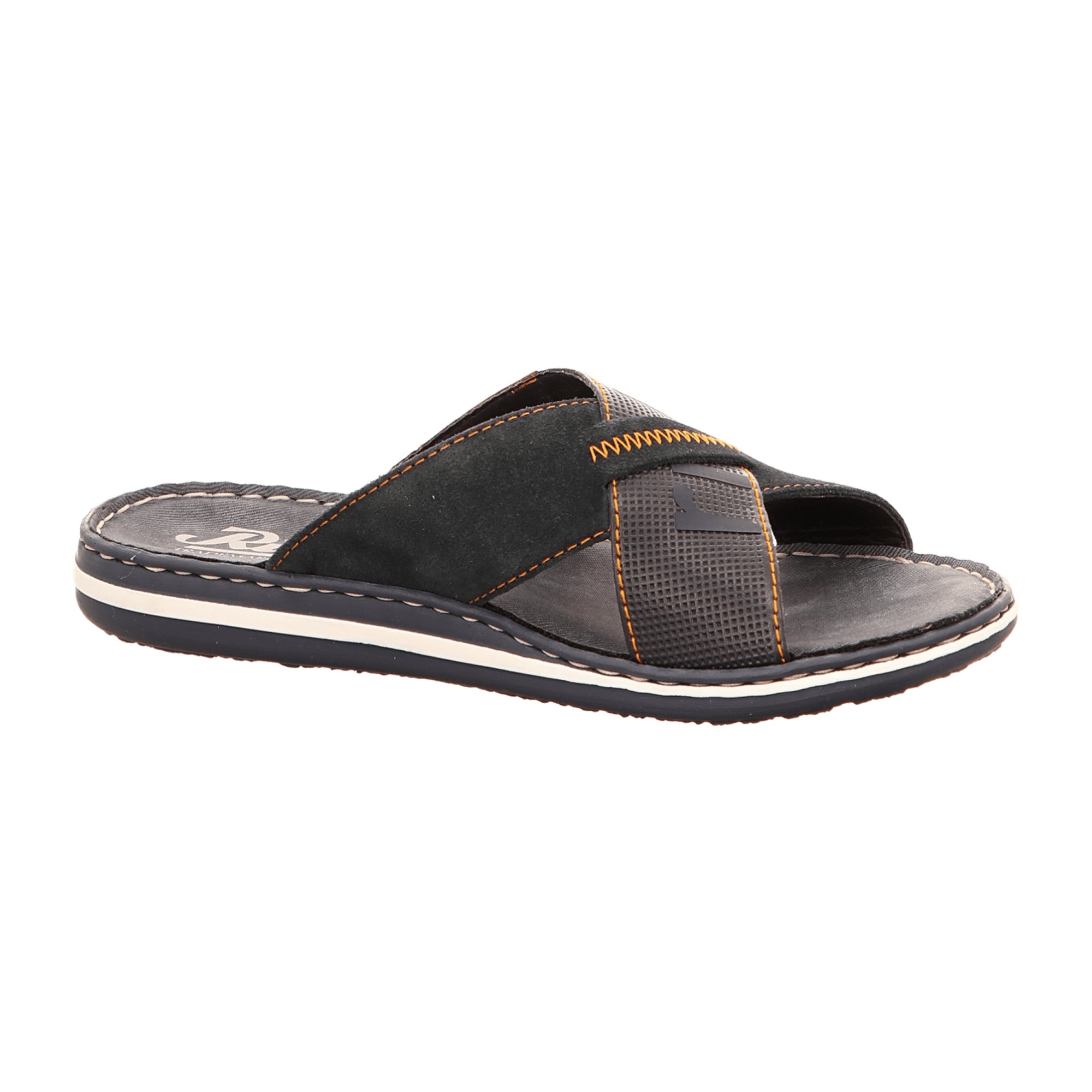 Rieker Men's Blue Sandals Slip-On Comfort Lightweight Shock Absorbing Sole