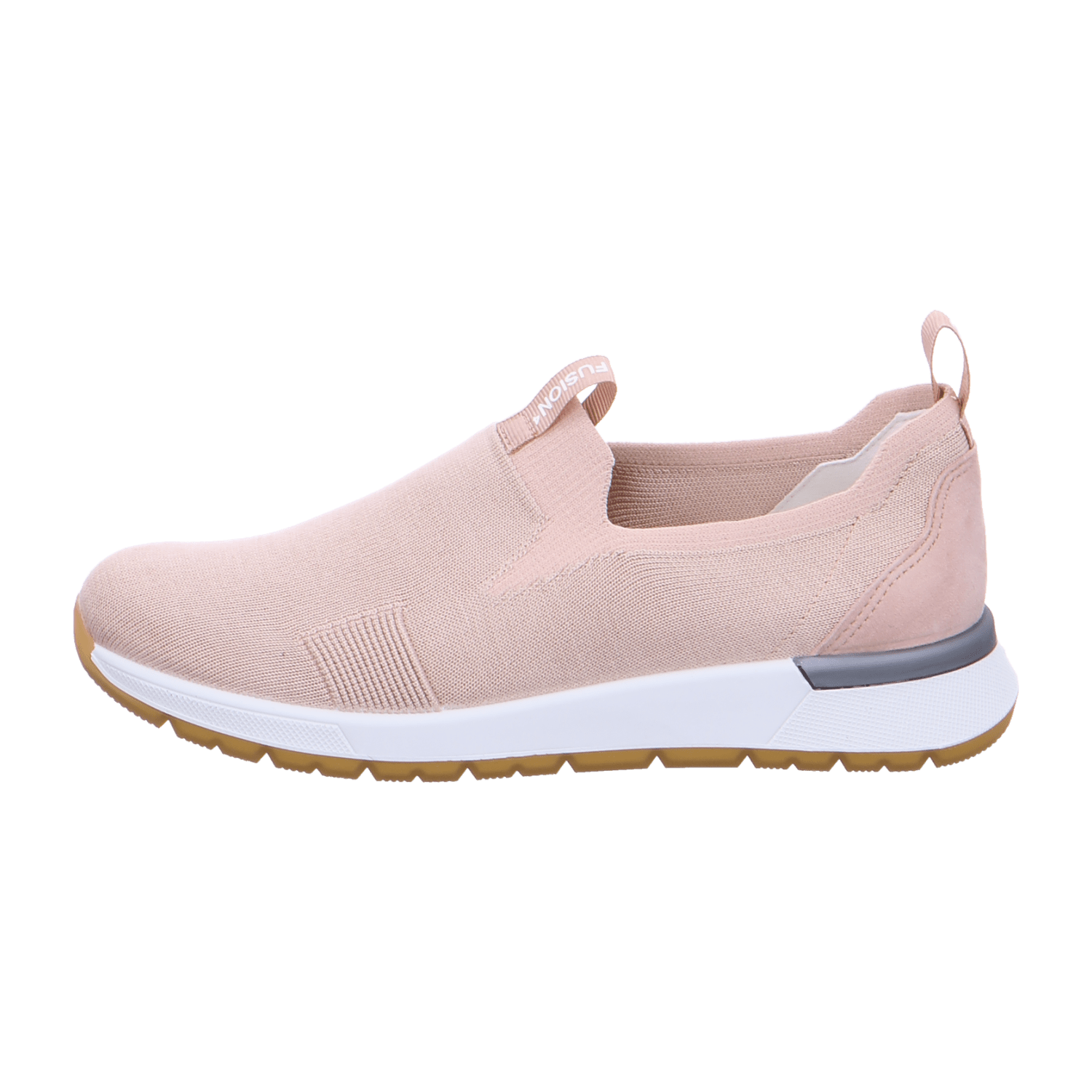 ARA VENICE Women's Suede Sneakers in Beige with Lace-Up Closure and Round Toe