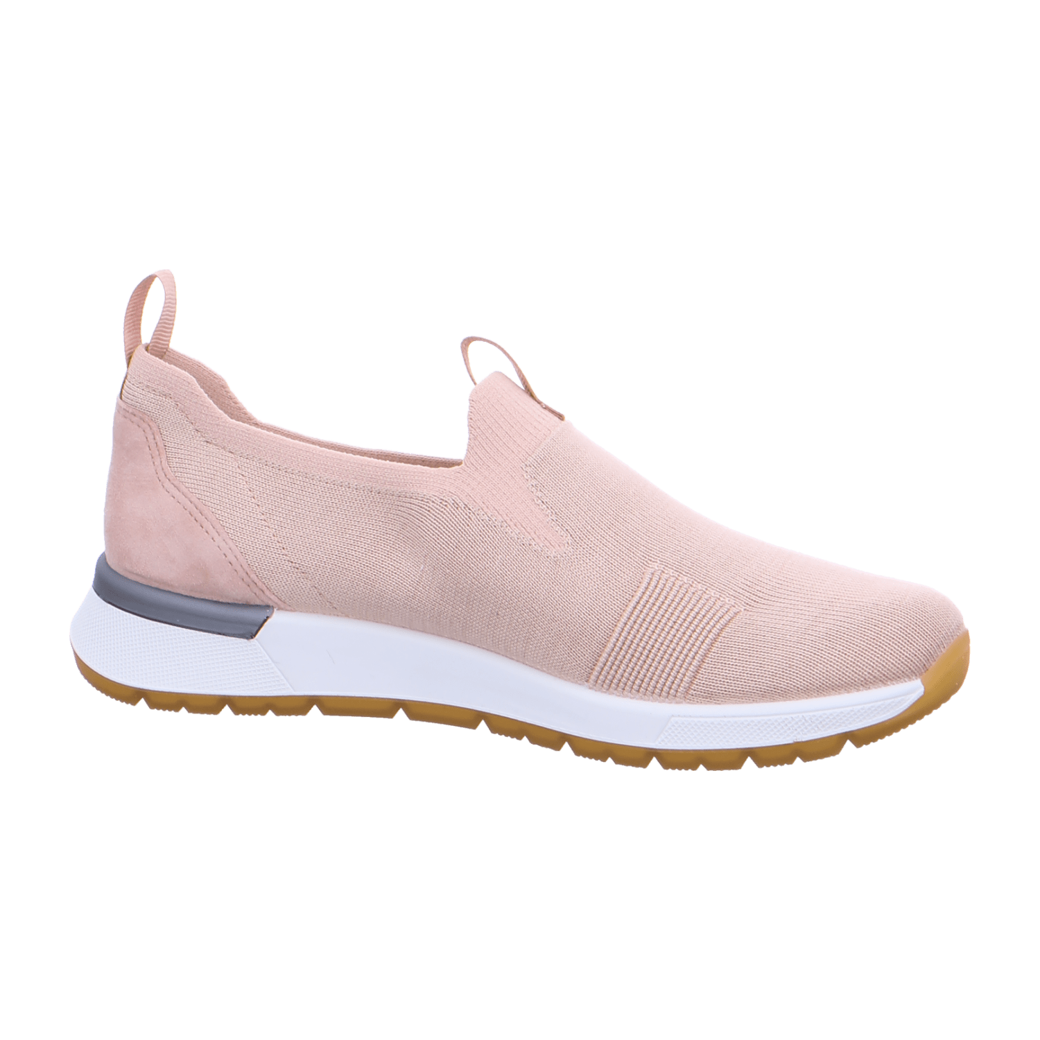 ARA VENICE Women's Suede Sneakers in Beige with Lace-Up Closure and Round Toe