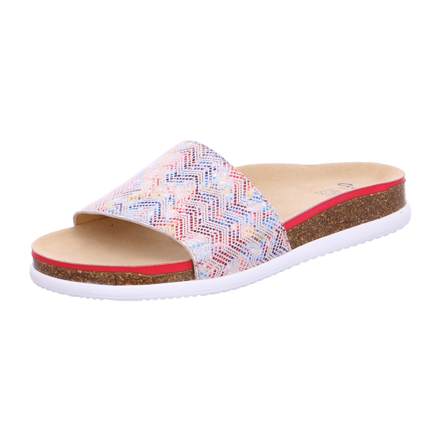 ARA SYLT Women's Leather Slip-On Mules with Open Toe and Textile Lining