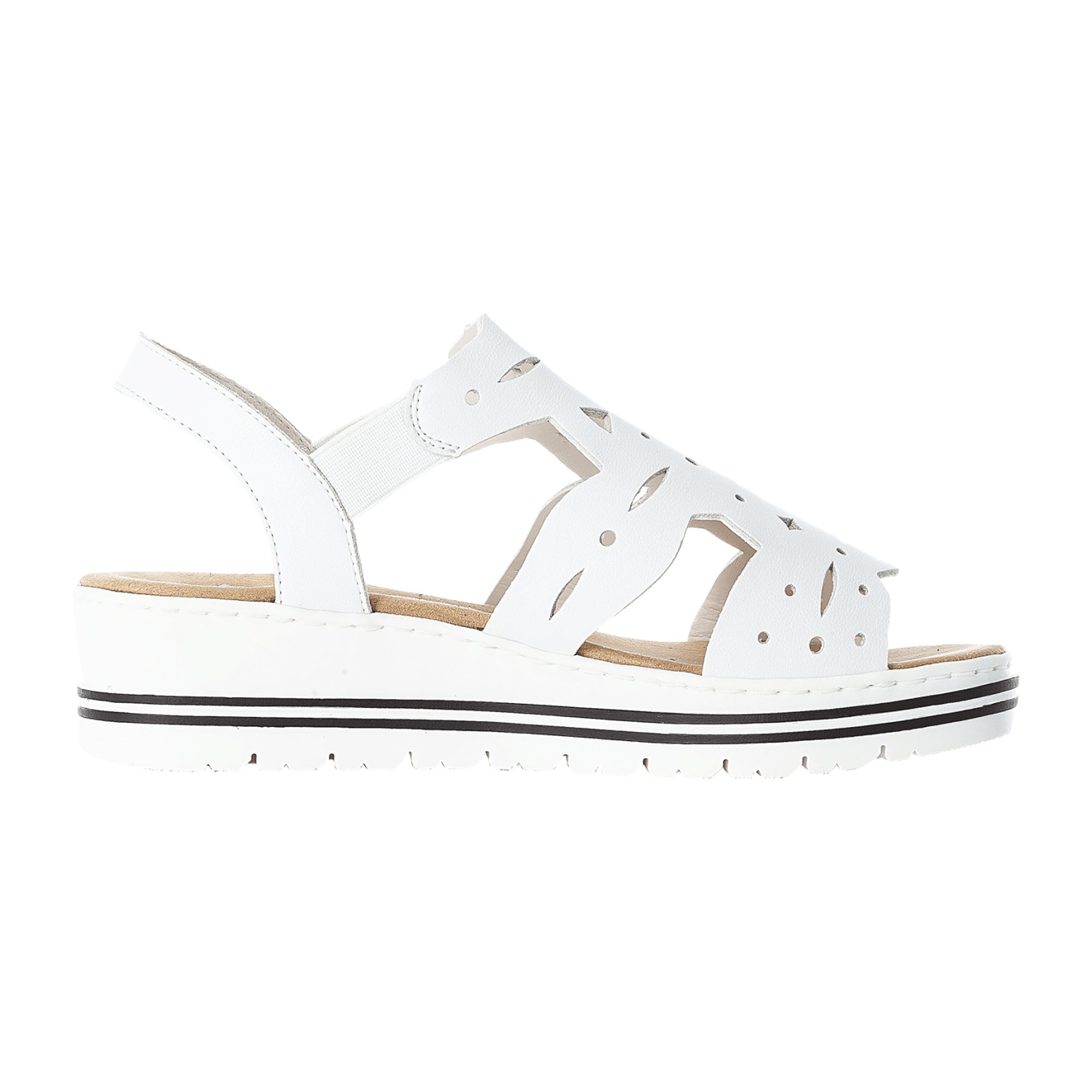 Rieker Alburi Women's White Shoes Stylish and Comfortable Footwear