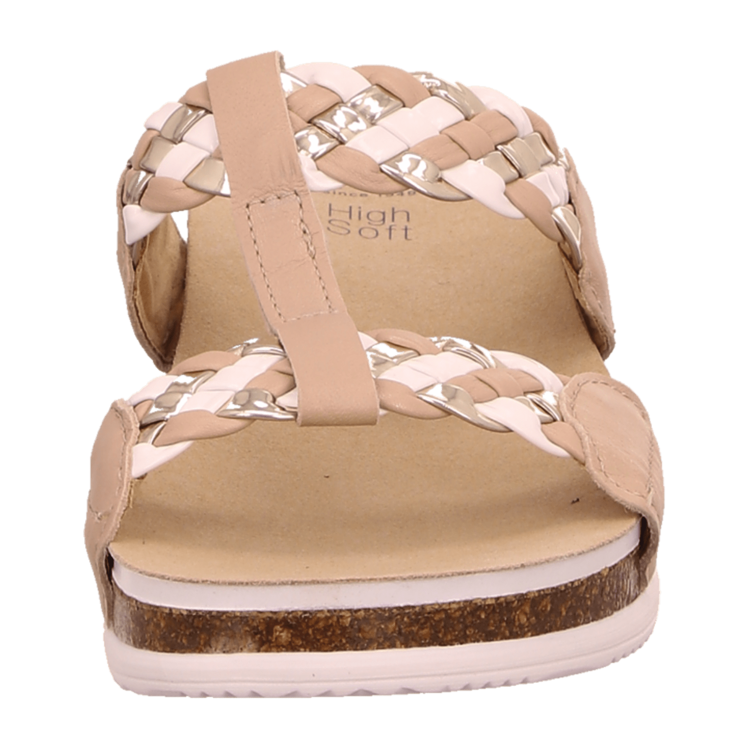 ARA NORDERNEY Women's Leather Slip-On Mules in Beige