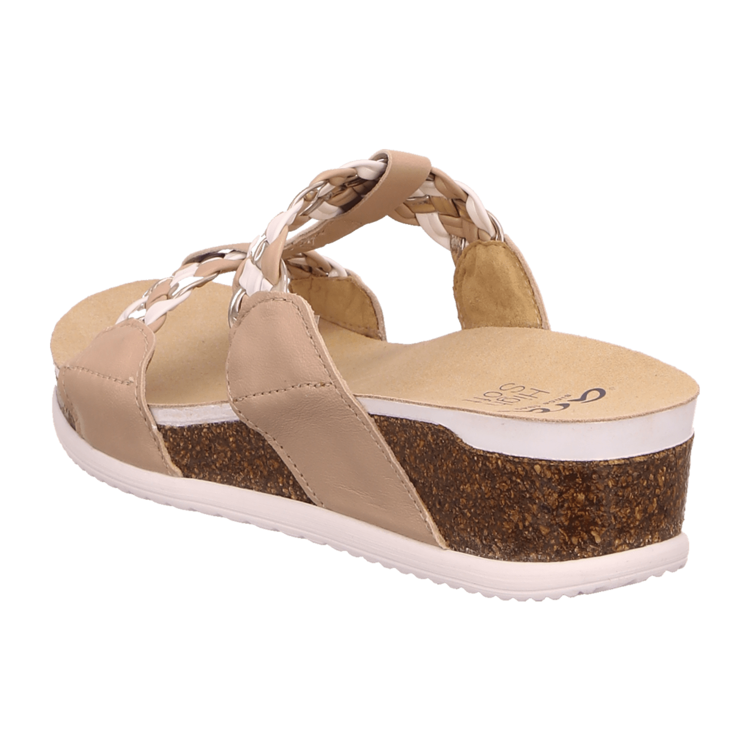 ARA NORDERNEY Women's Leather Slip-On Mules in Beige