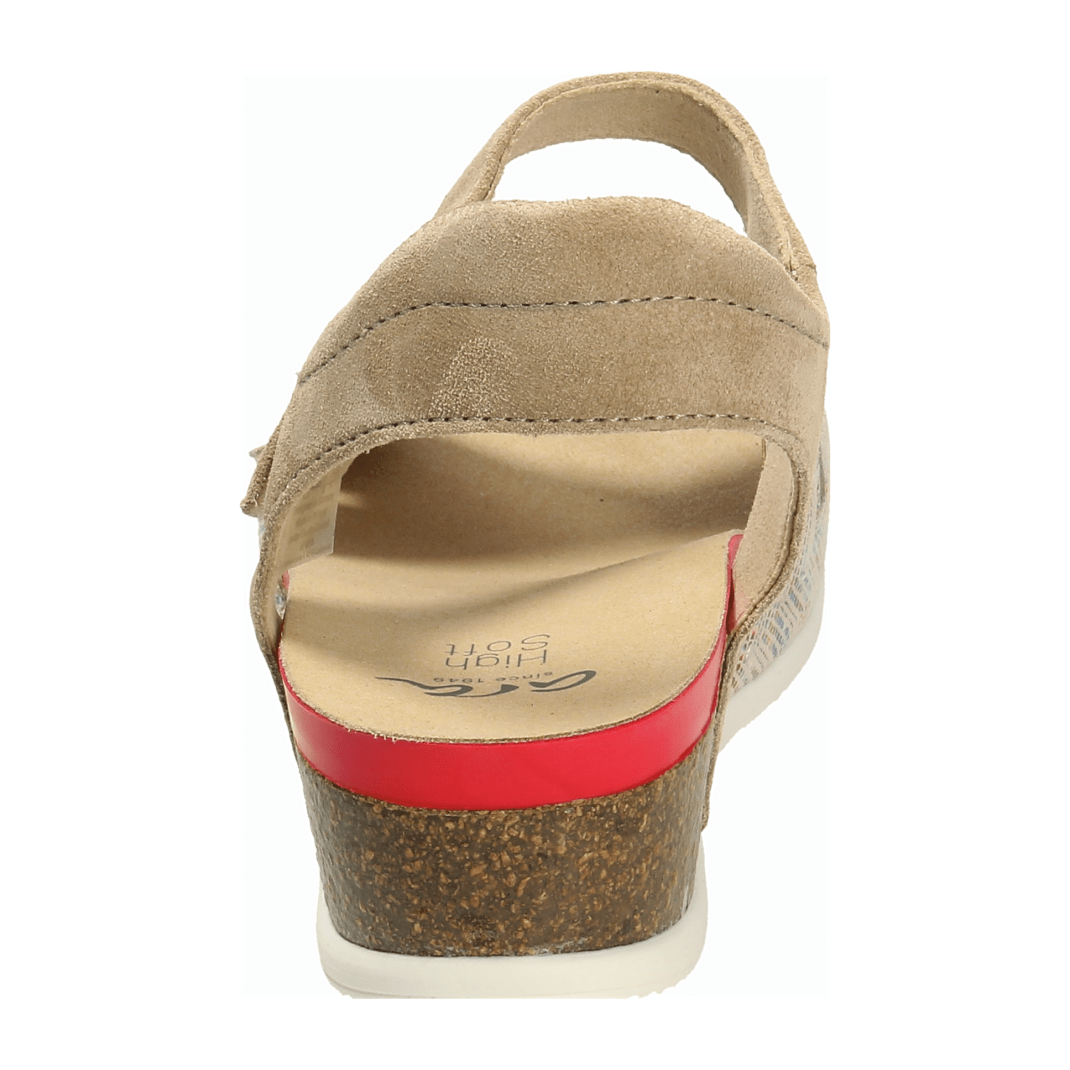 ARA NORDERNEY N Women's Suede Sandals Beige with Hook-and-Loop Closure and Ankle Strap