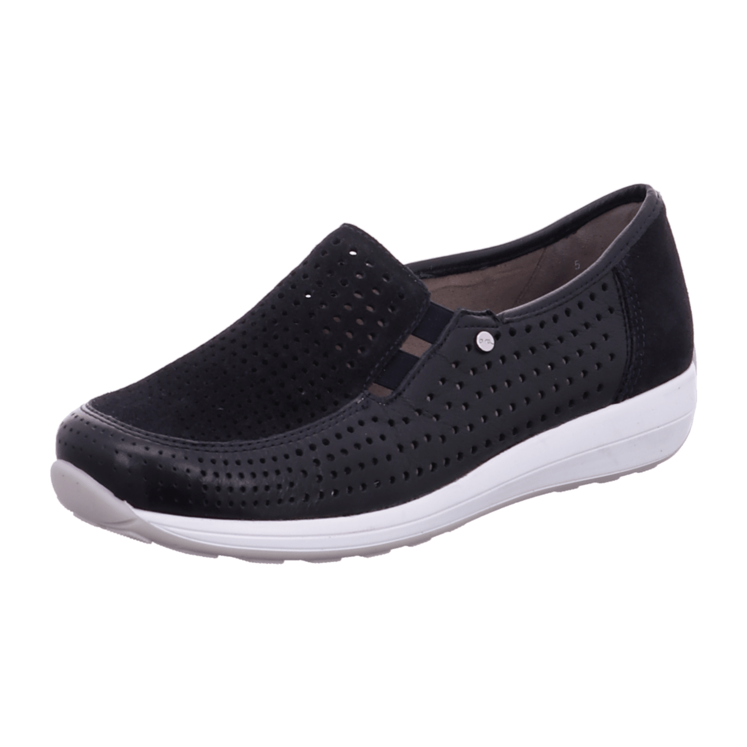 ARA MERANO MERA Women's Leather Slip-On Loafers with Textile Lining in Blue