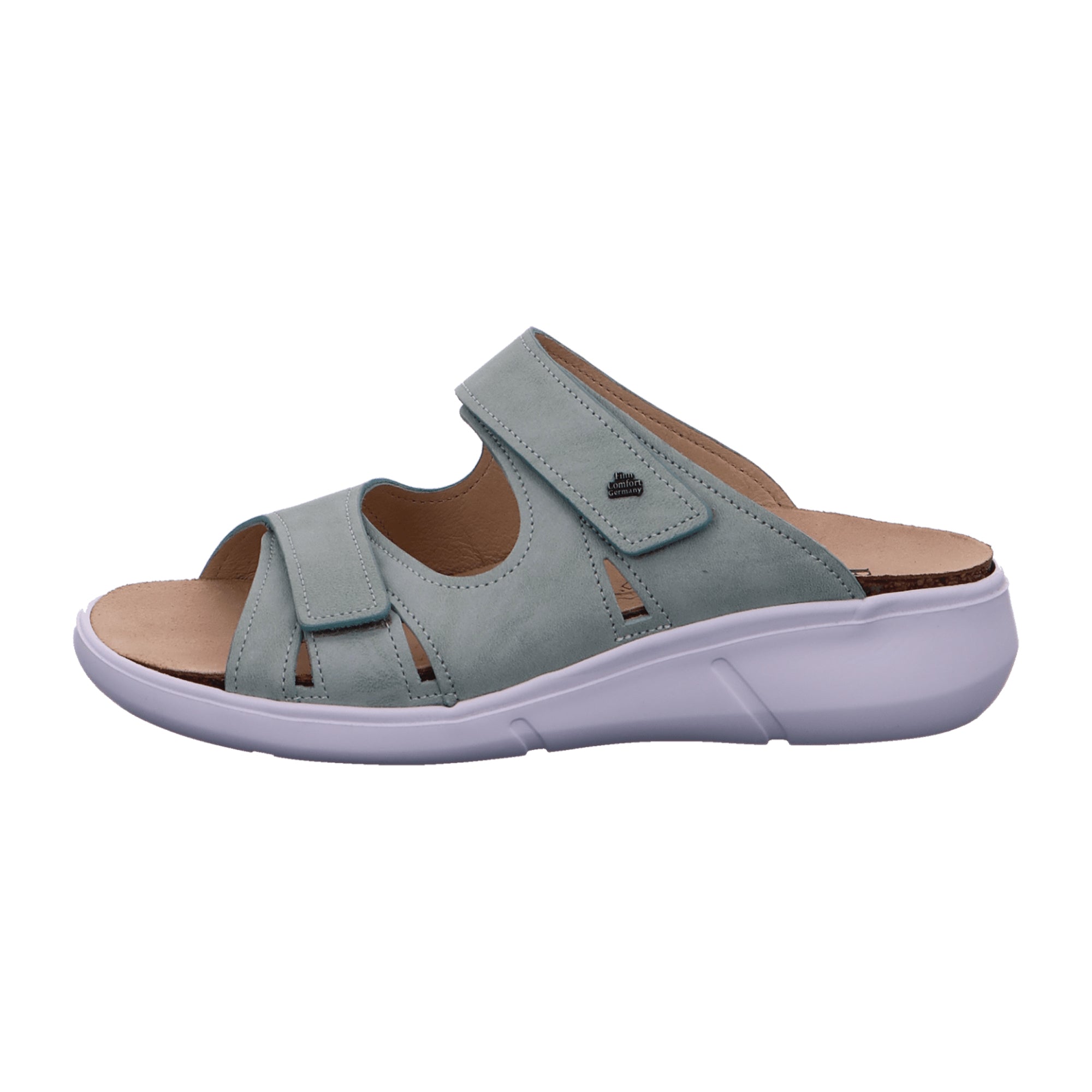 Finn Comfort Women's Green Slide Sandals - Stylish & Comfortable