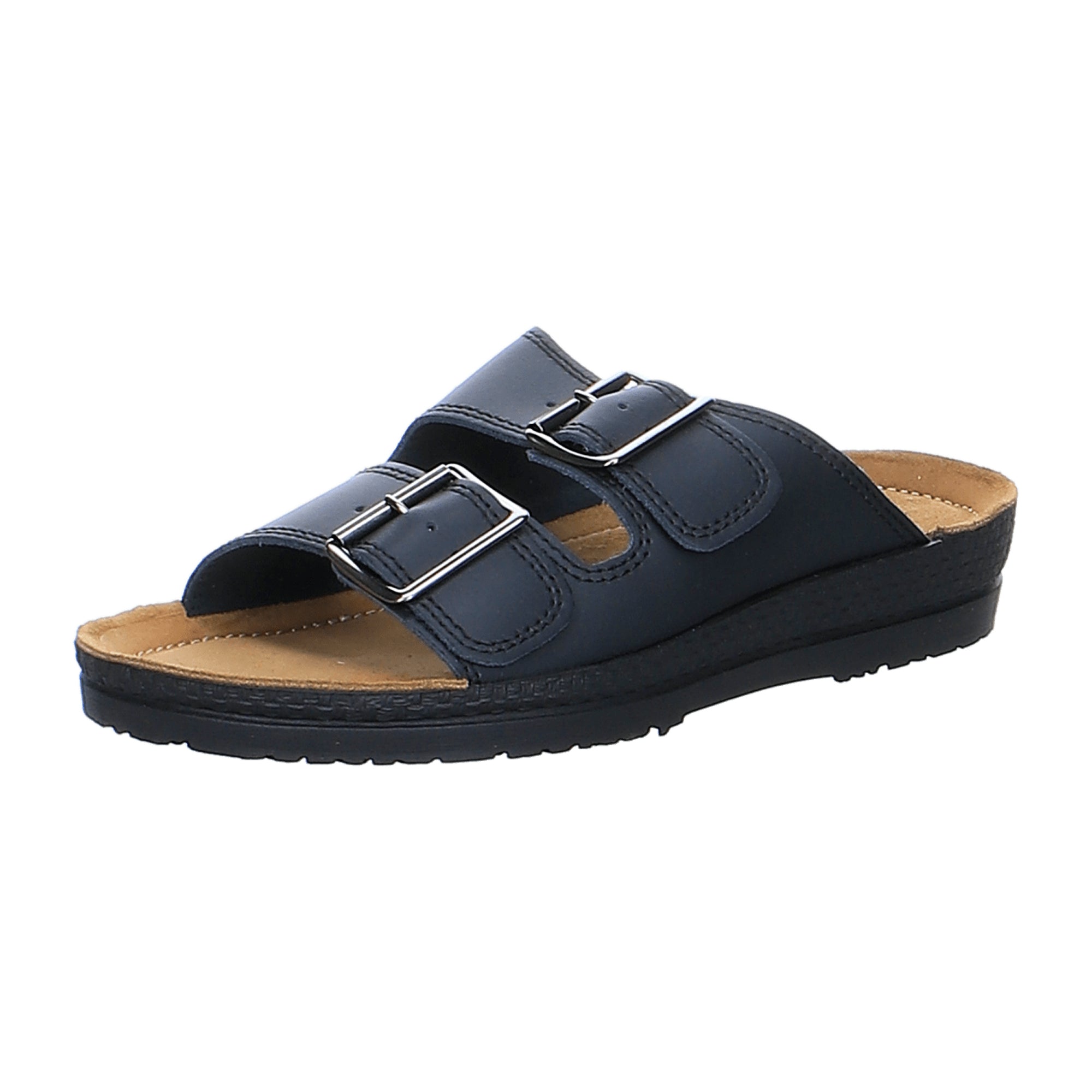 Rohde Comfortable Men's Black Leather Sandals Available Online Fast Shipping