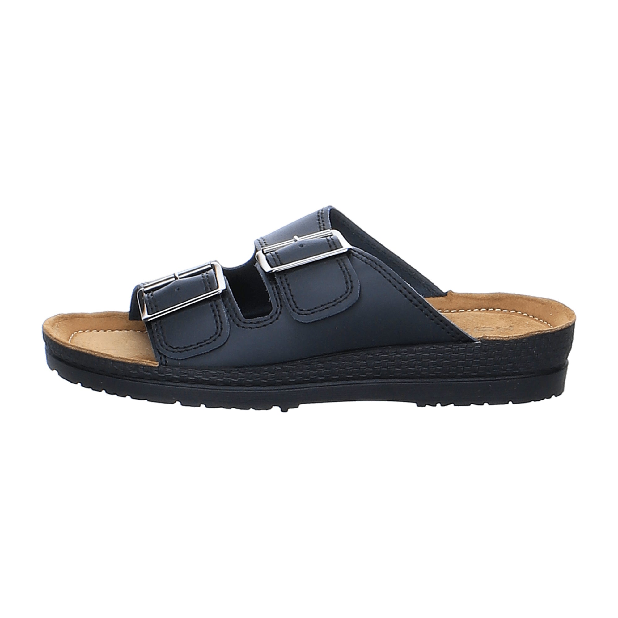 Rohde Comfortable Men's Black Leather Sandals Available Online Fast Shipping