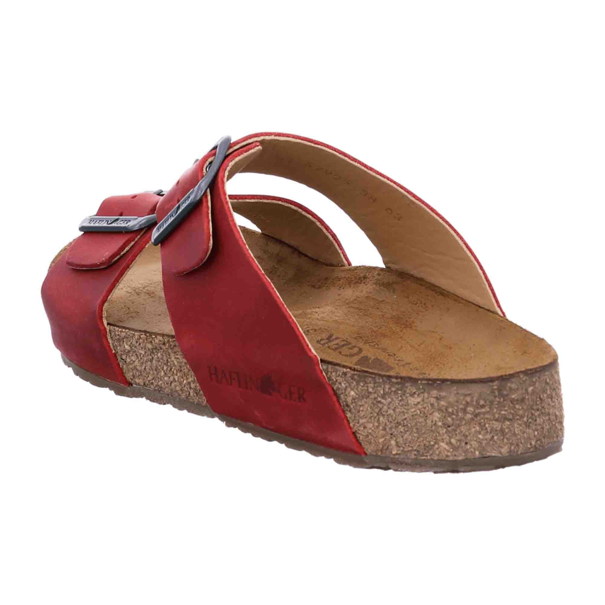 Haflinger Women's Classic Red Slides | Stylish & Comfortable Footwear