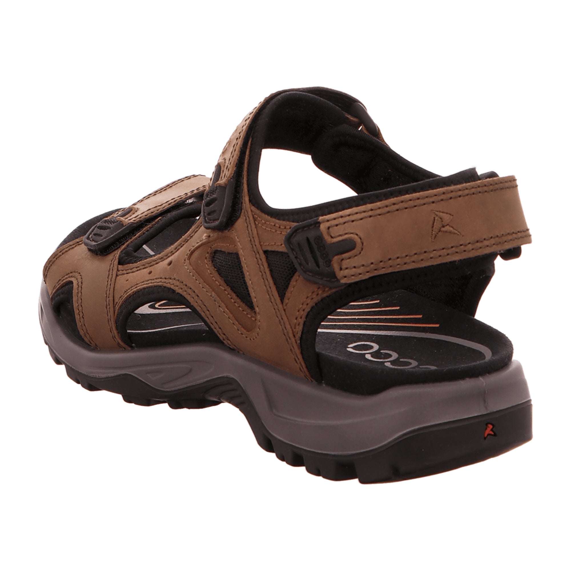 Ecco OFFROAD Men's Outdoor Sandals, Durable Brown Leather - Adventure Ready