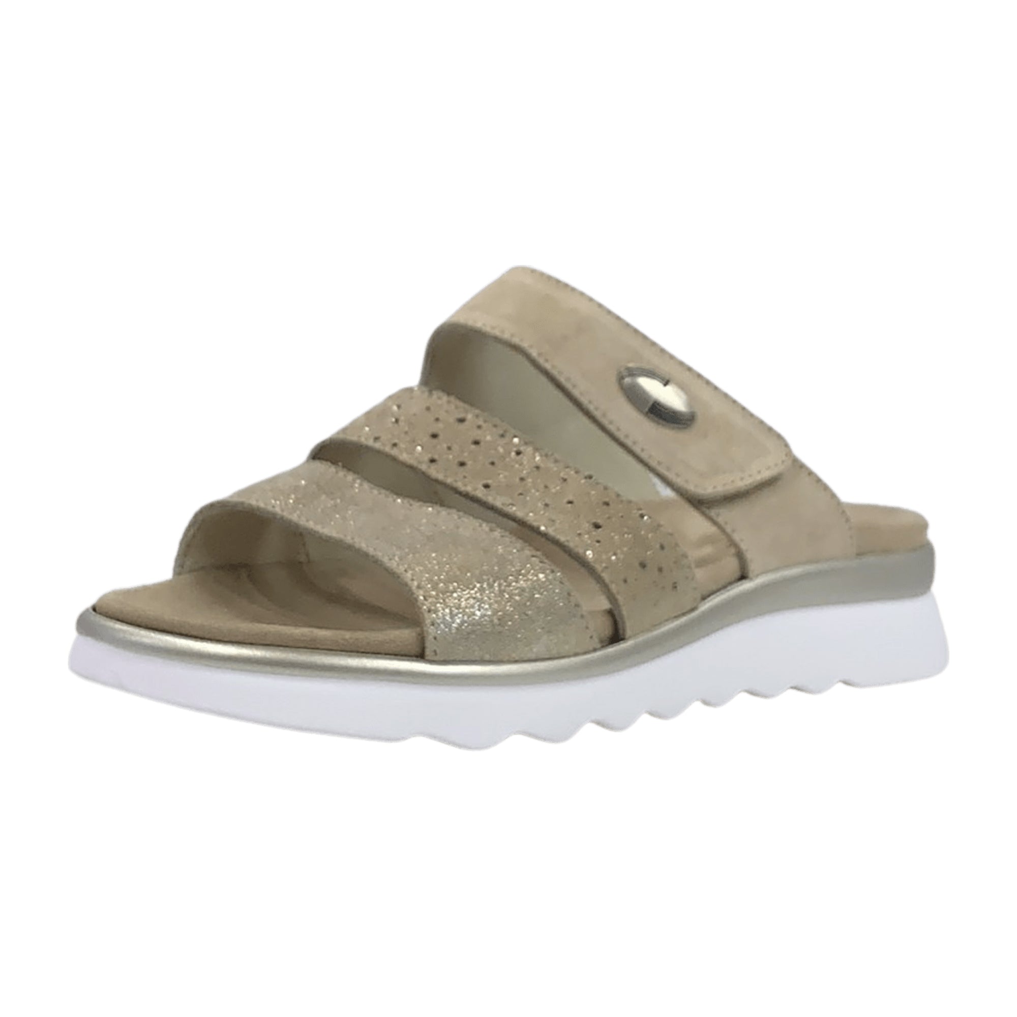 Rohde Beige Women's Comfort Slip-On Sandals for Spring and Summer